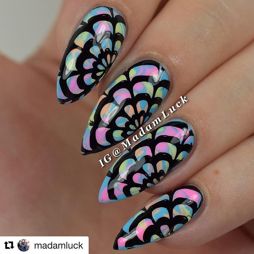 Placa de Estampado de Uñas PUEEN Paraíso de Mármol 01 12.5x6.5cm