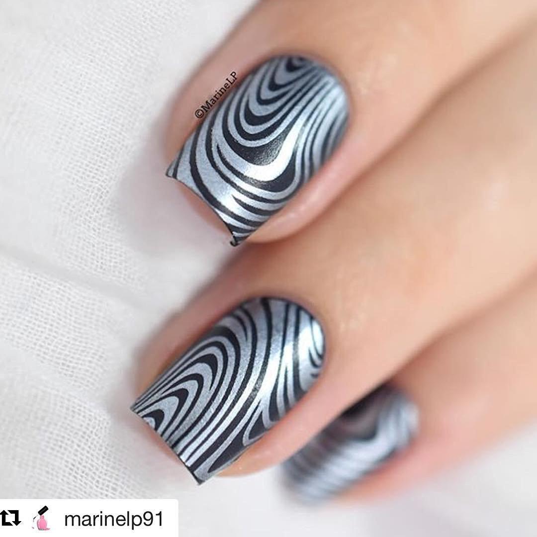 Placa de Estampado de Uñas PUEEN Paraíso de Mármol 01 12.5x6.5cm