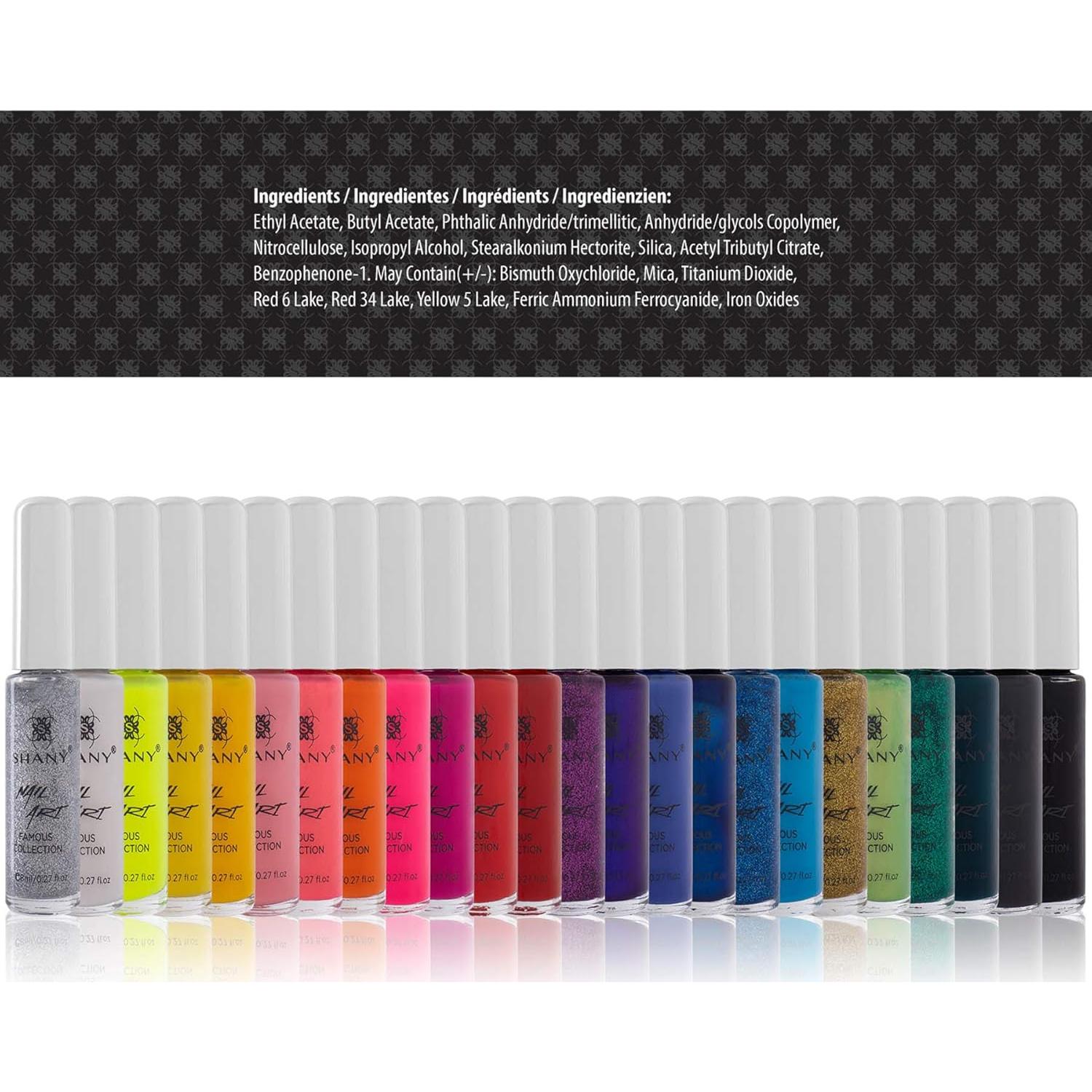 Conjunto de Arte de Uñas SHANY - 24 Esmaltes de Colores
