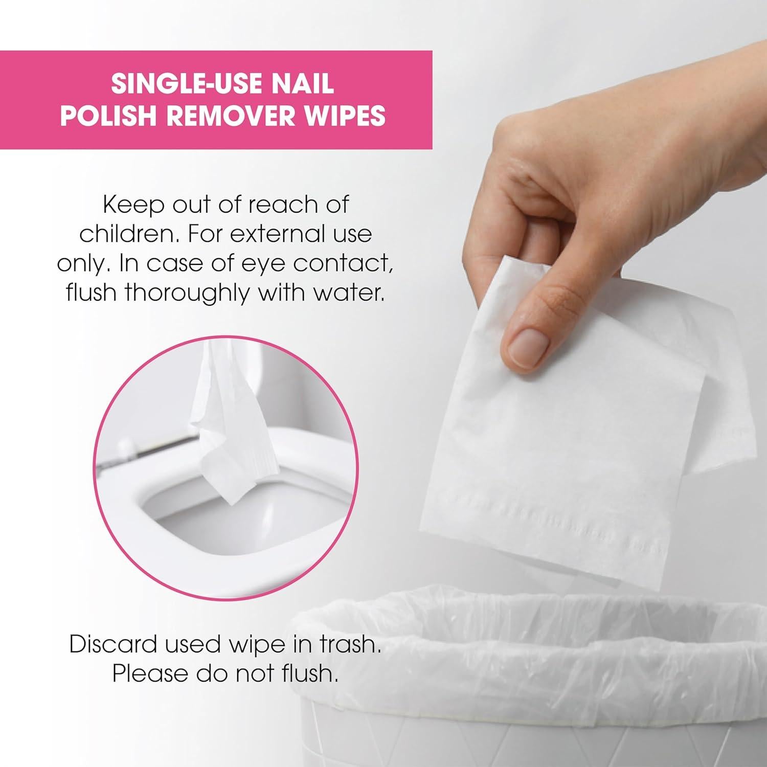 Toallitas Desmaquillantes de Esmalte Diamond Wipes 50 Unidades