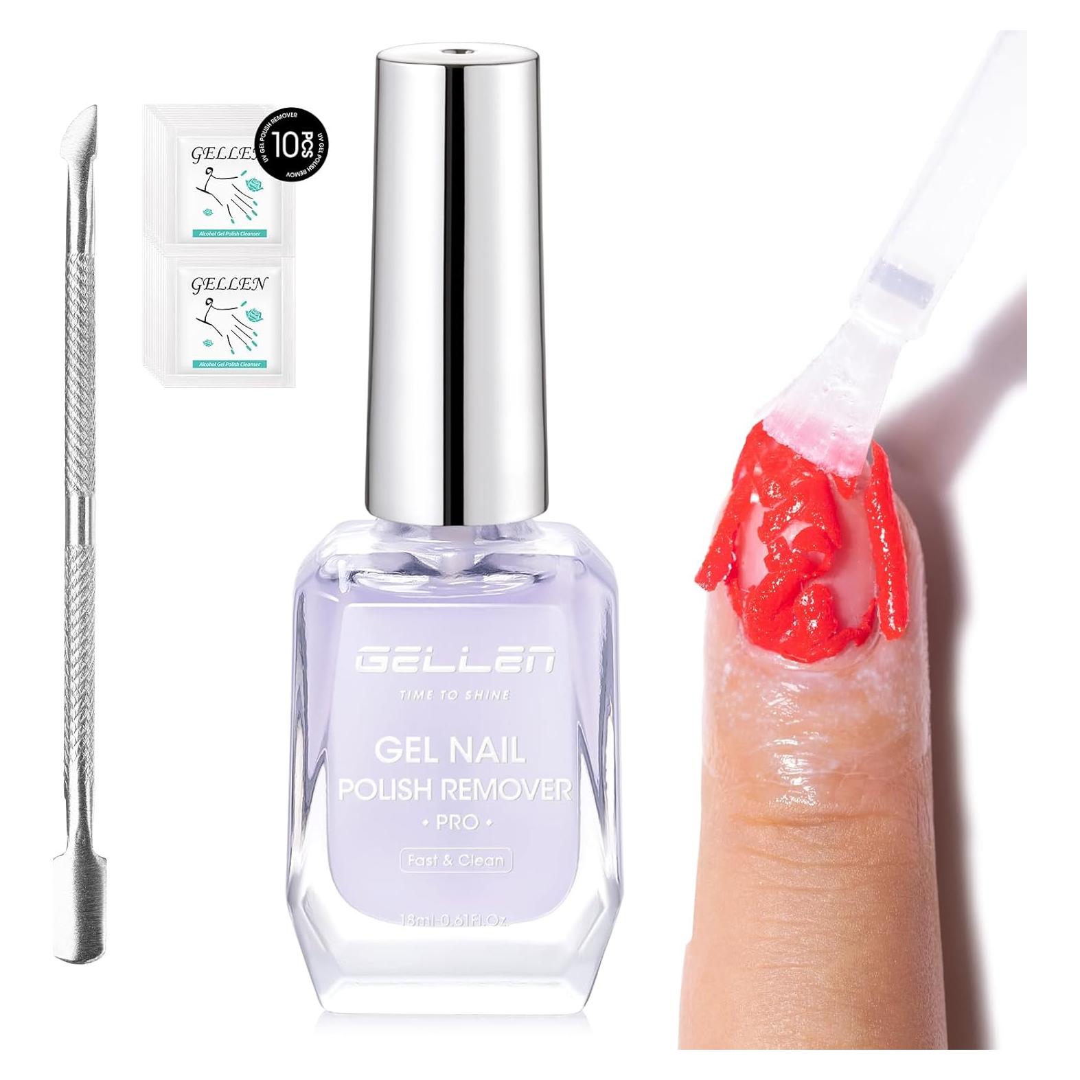 Removedor de Esmalte de Uñas en Gel Gellen 100ml Rápido