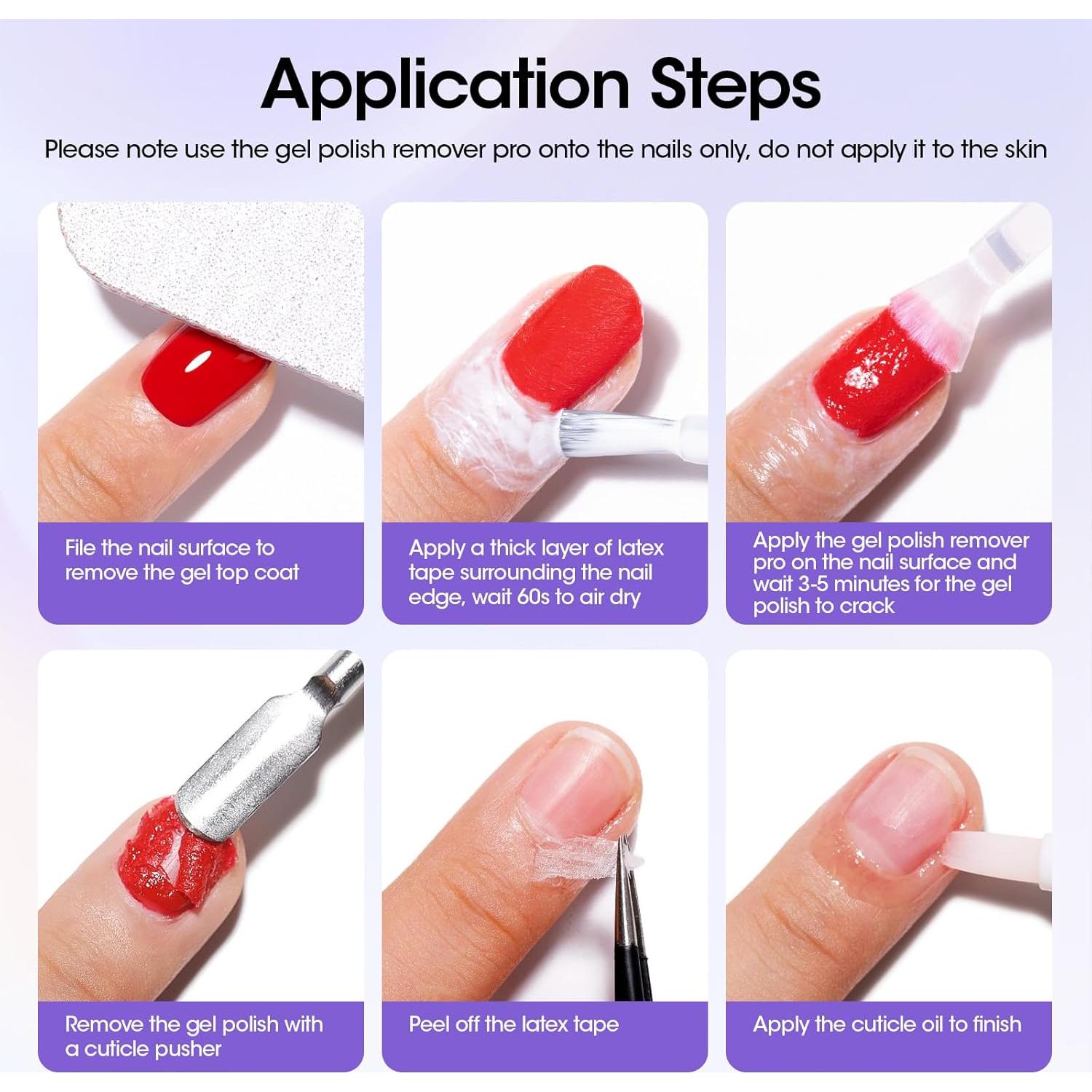 Removedor de Esmalte de Uñas en Gel Gellen 100ml Rápido