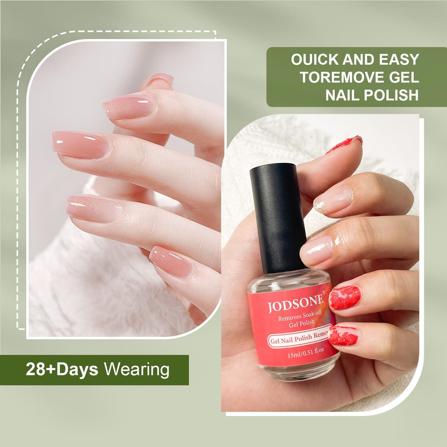 Kit Removedor de Esmalte en Gel JODSONE 15ML - Base y Top Coat