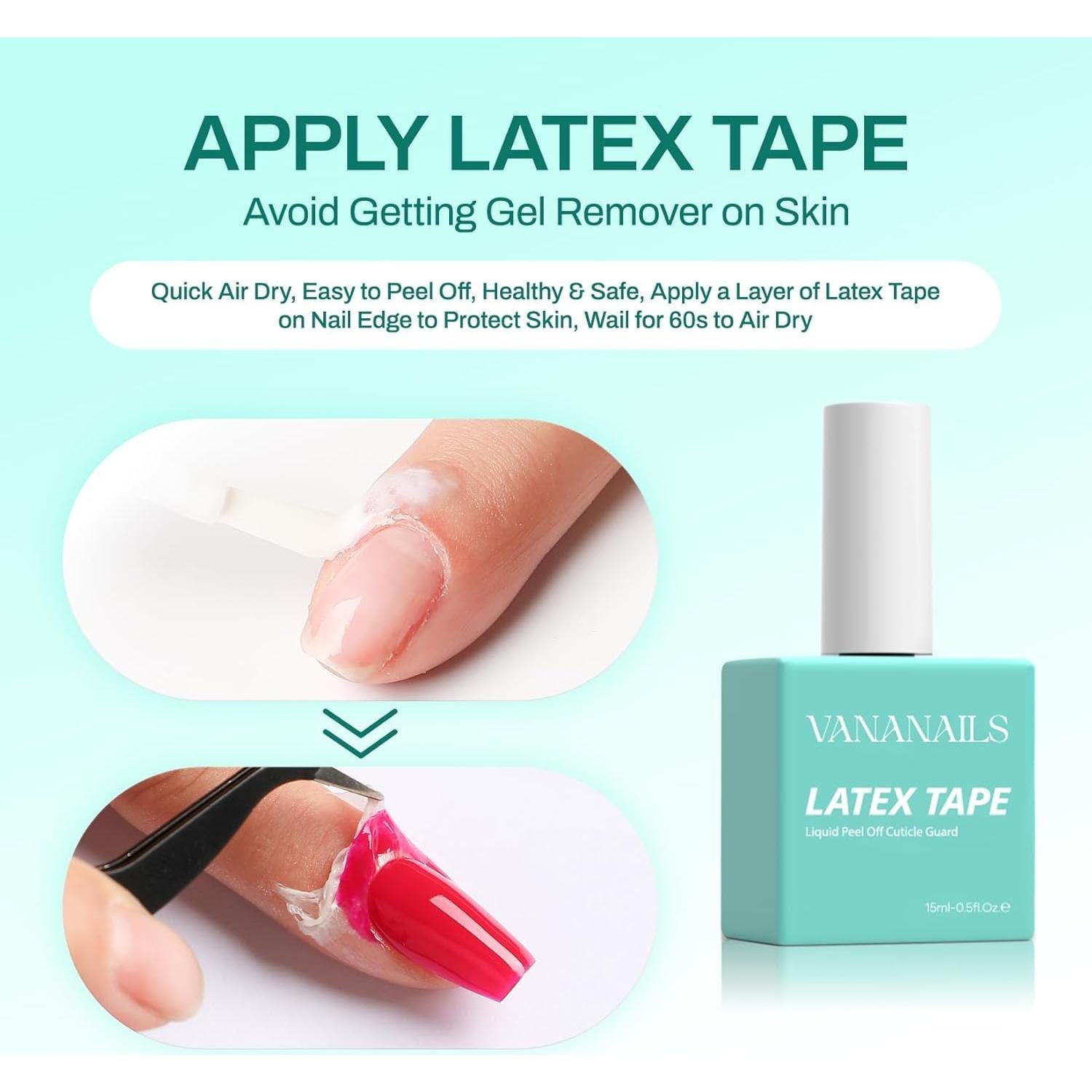 Kit Removedor de Esmalte de Uñas en Gel VANANAILS 3 en 1