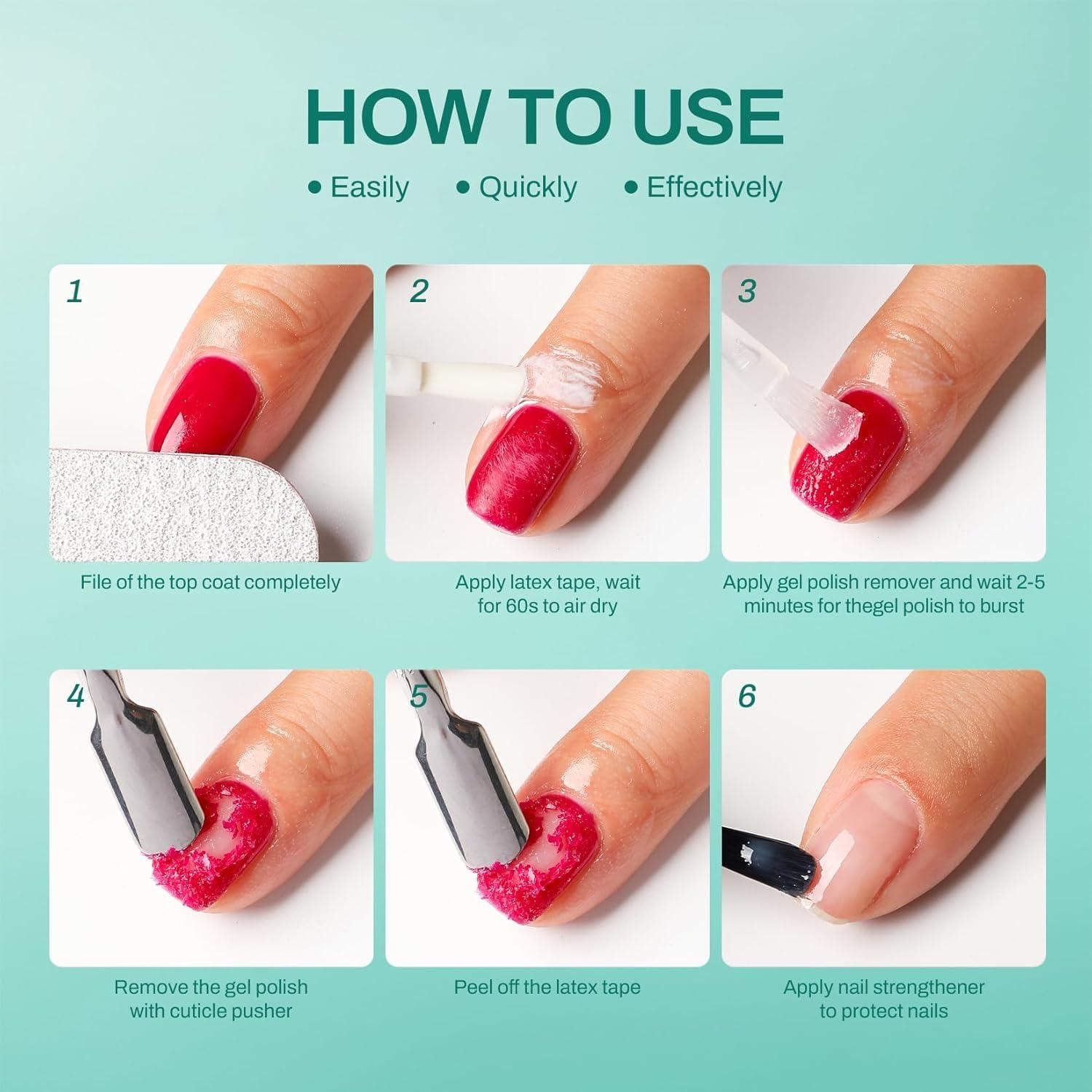 Kit Removedor de Esmalte de Uñas en Gel VANANAILS 3 en 1