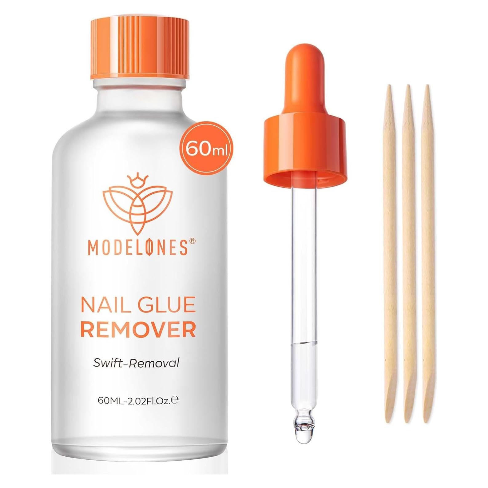 Removedor de Pegamento para Uñas Modelones 60 ML Transparente