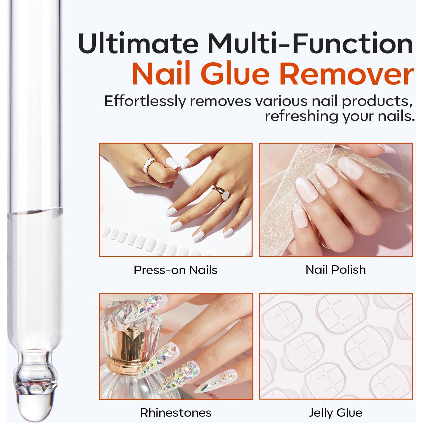 Removedor de Pegamento para Uñas Modelones 60 ML Transparente