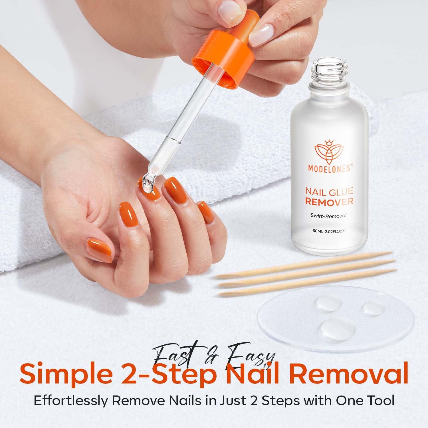 Removedor de Pegamento para Uñas Modelones 60 ML Transparente