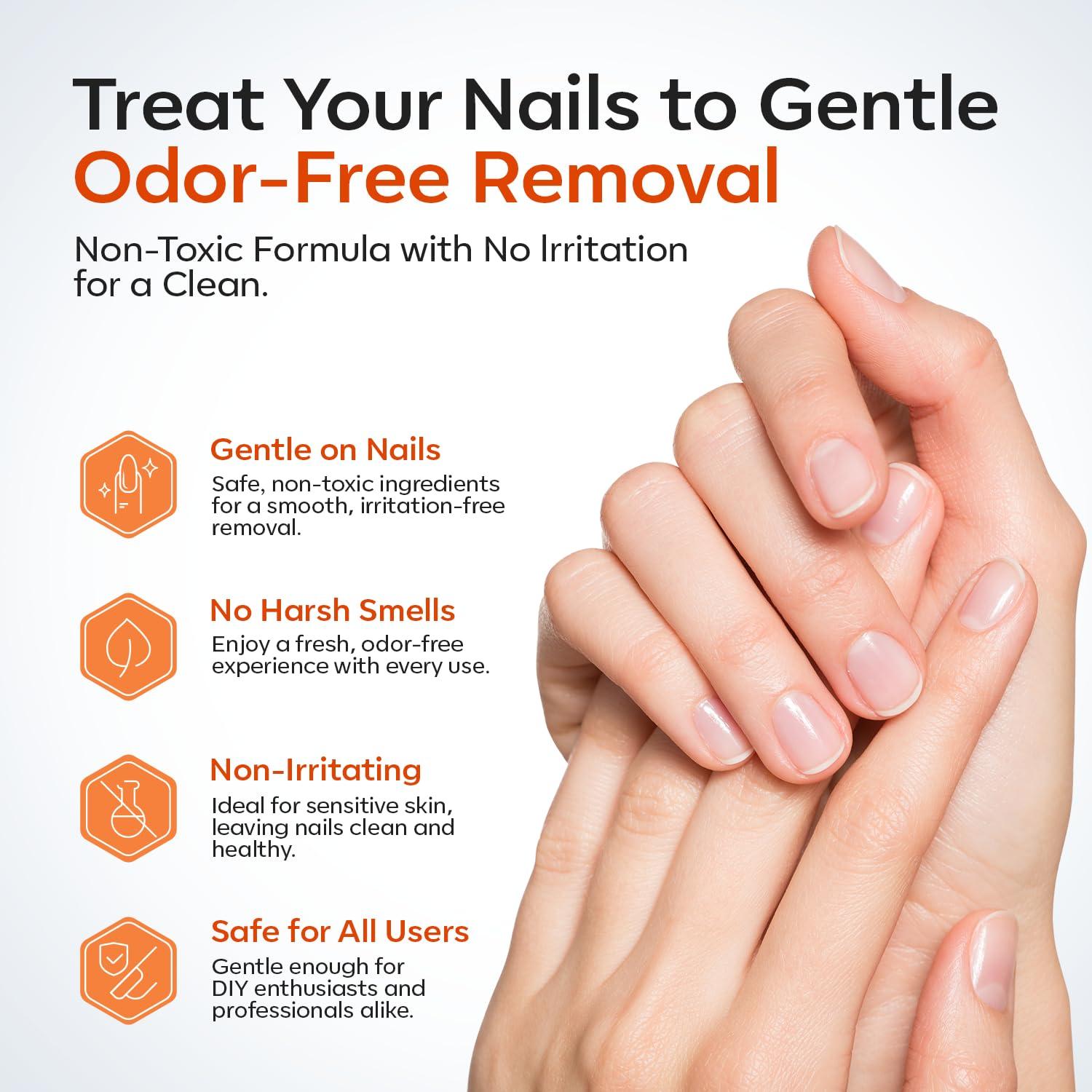 Removedor de Pegamento para Uñas Modelones 60 ML Transparente