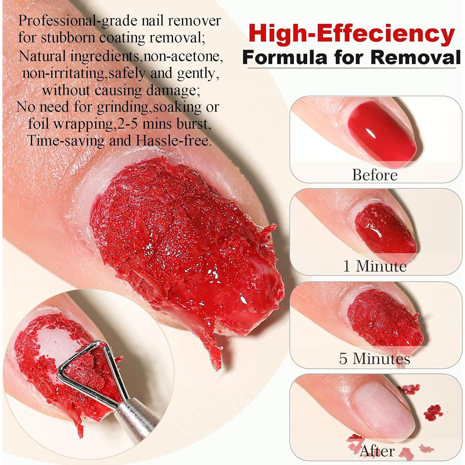Removedor de Esmalte de Uñas en Gel LOUINSTIC 15ML - Rápido y Seguro
