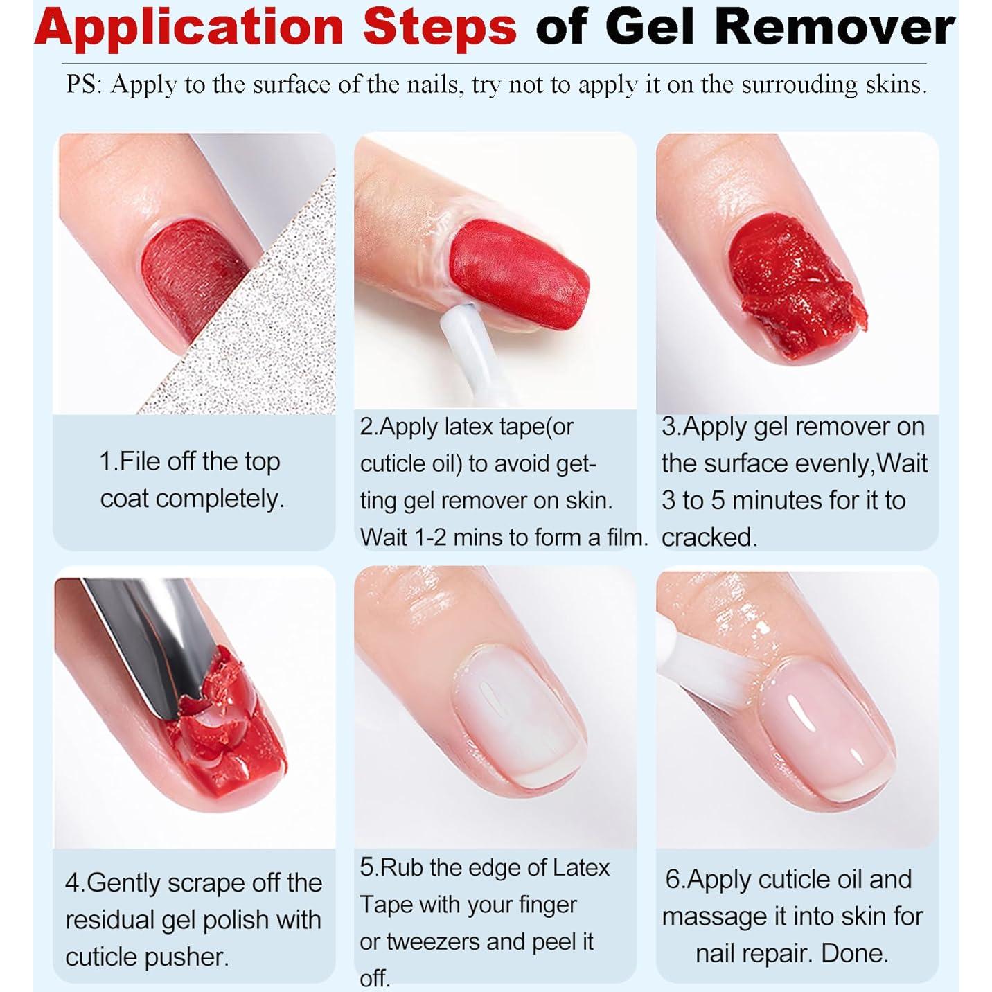 Removedor de Esmalte de Uñas en Gel LOUINSTIC 15ML - Rápido y Seguro