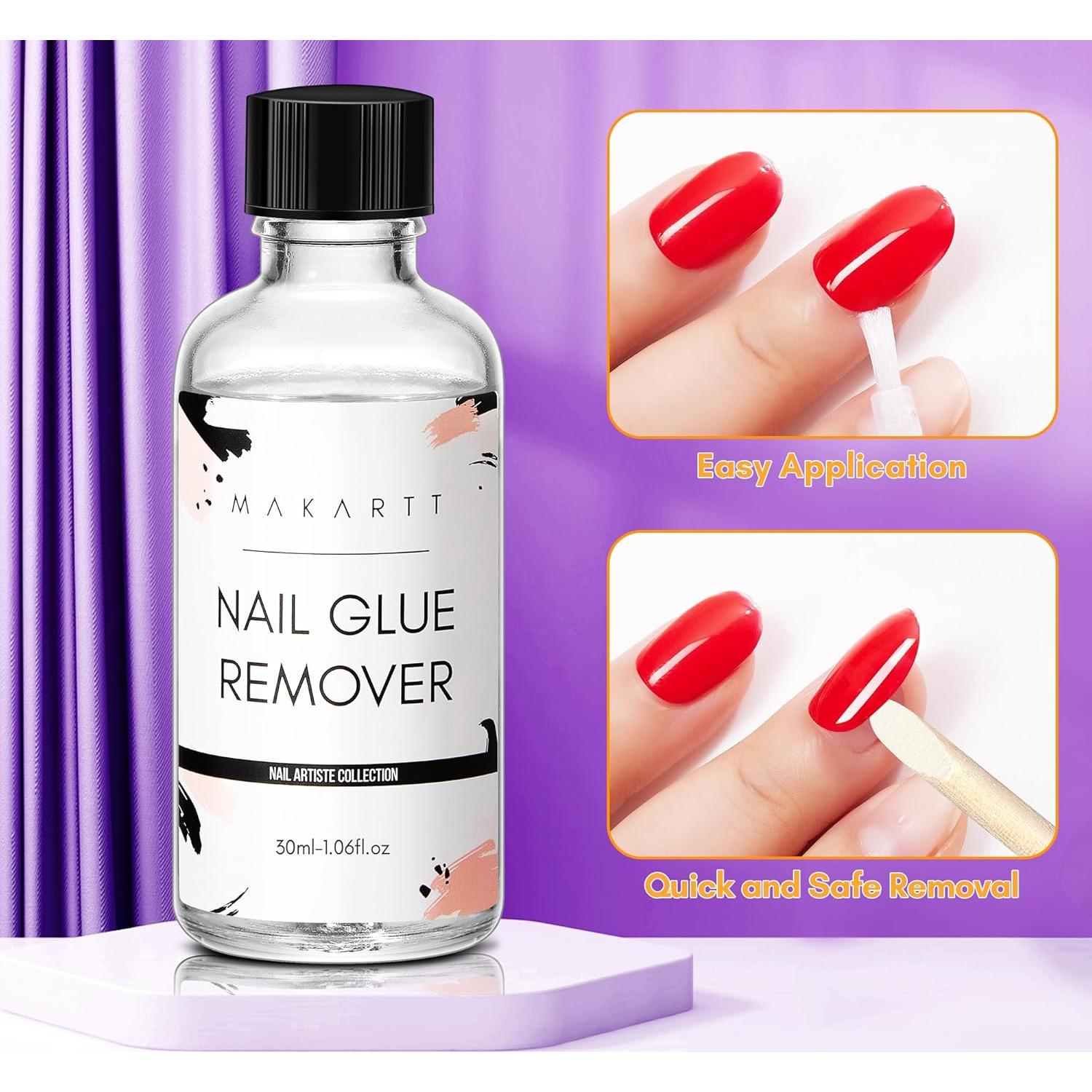 Removedor de Pegamento para Uñas Makartt 30ML - Fácil y Rápido