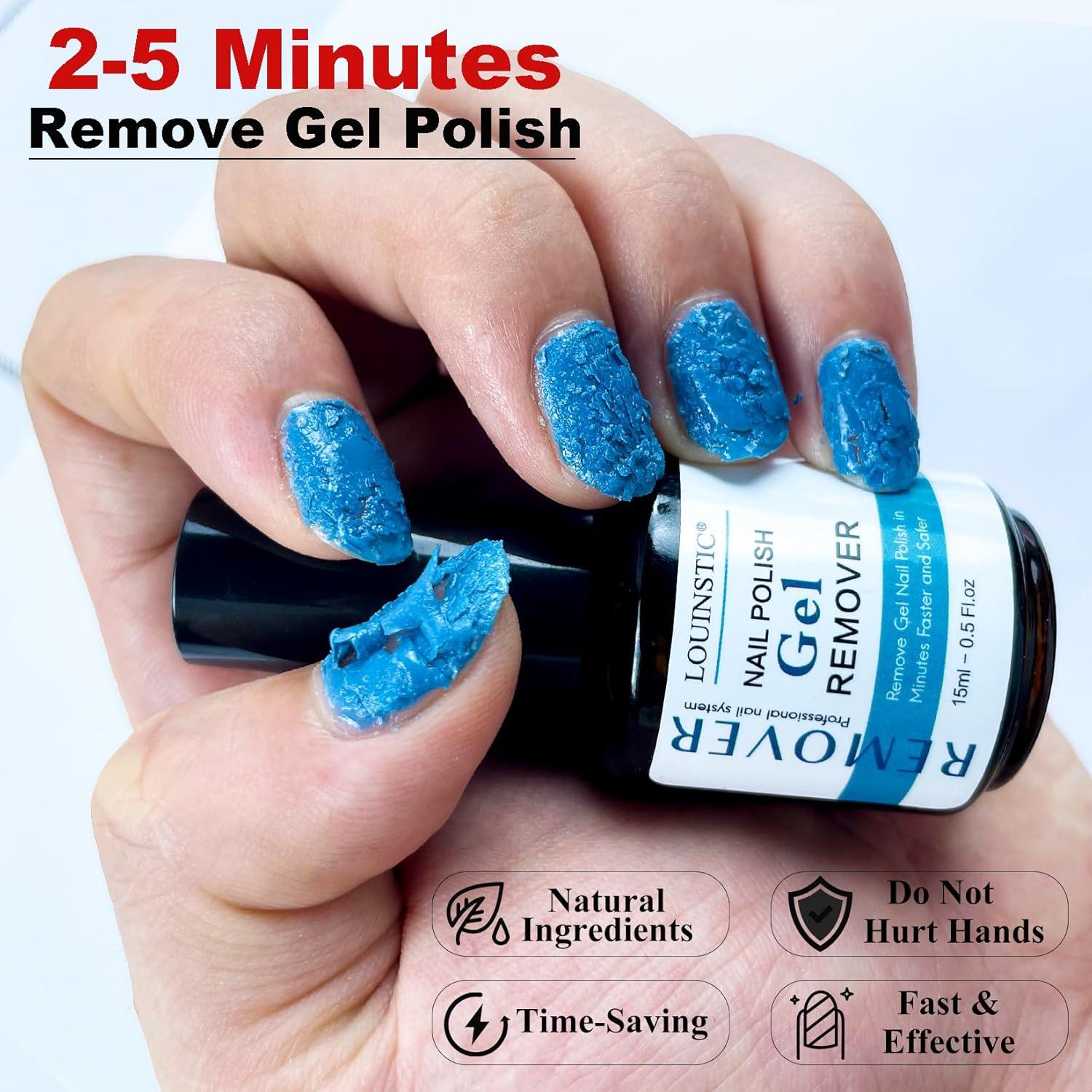 Removedor de Esmalte de Uñas en Gel LOUINSTIC - 2 Piezas