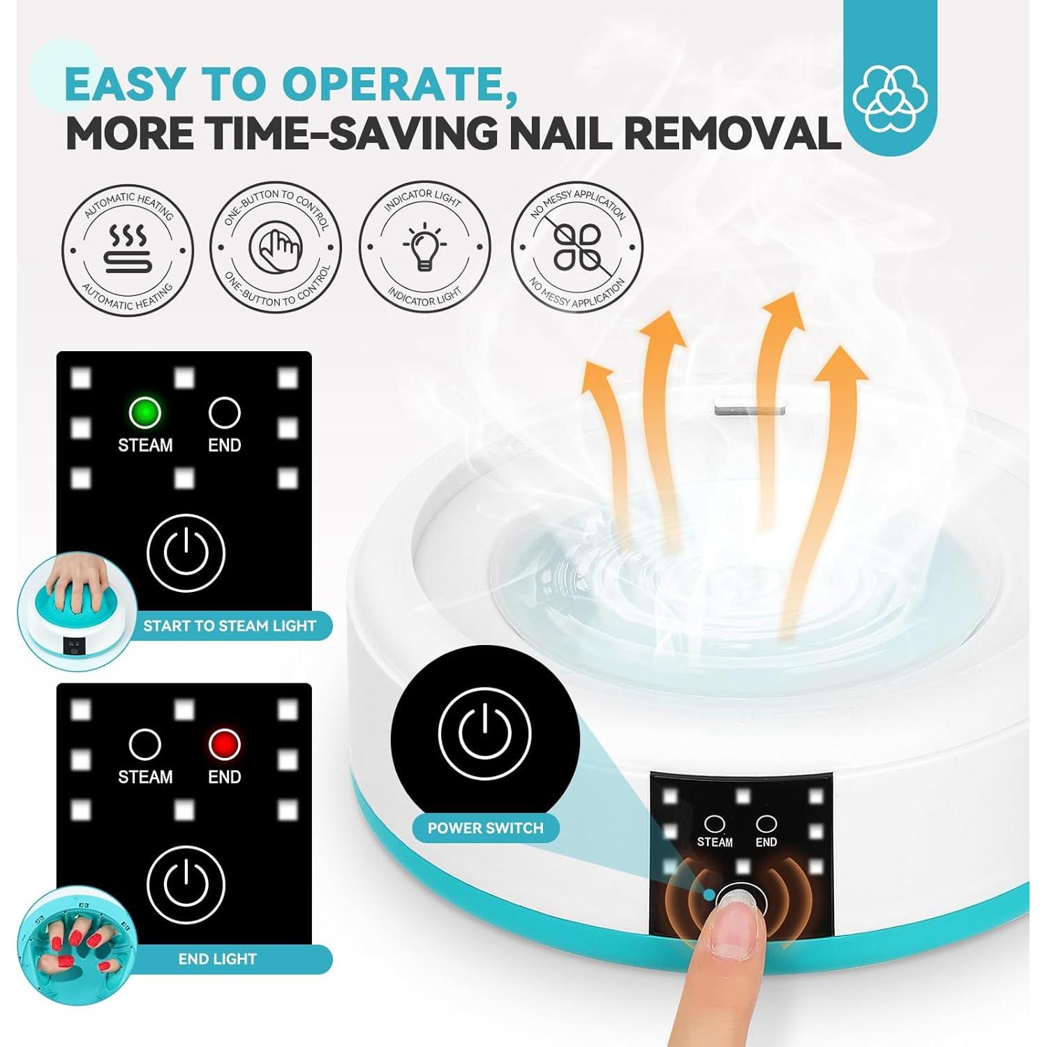 Removedor de Esmalte de Uñas Saviland Pro Steam 650g