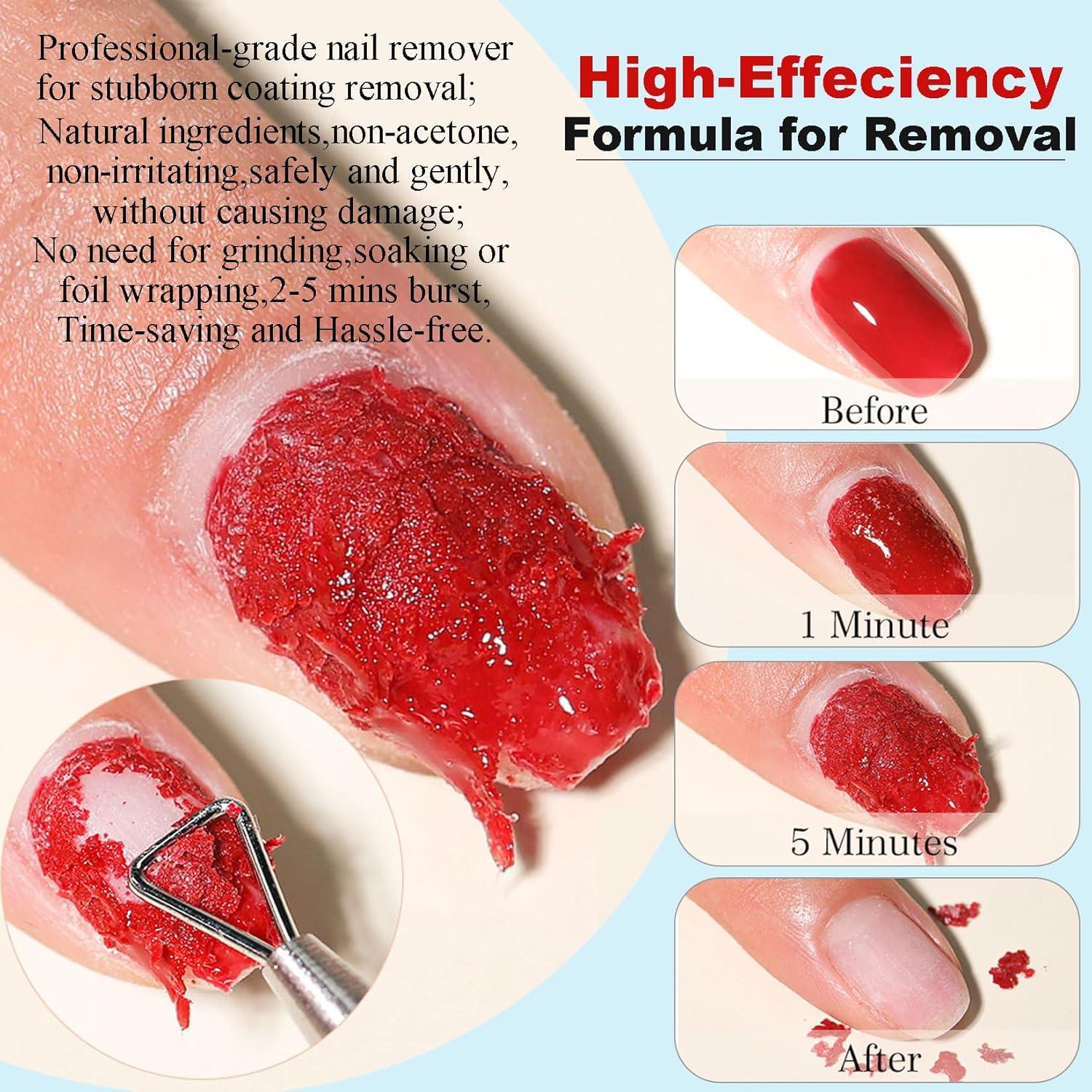 Kit Removedor de Esmalte en Gel LOUINSTIC 15ml + Aceite Cutículas