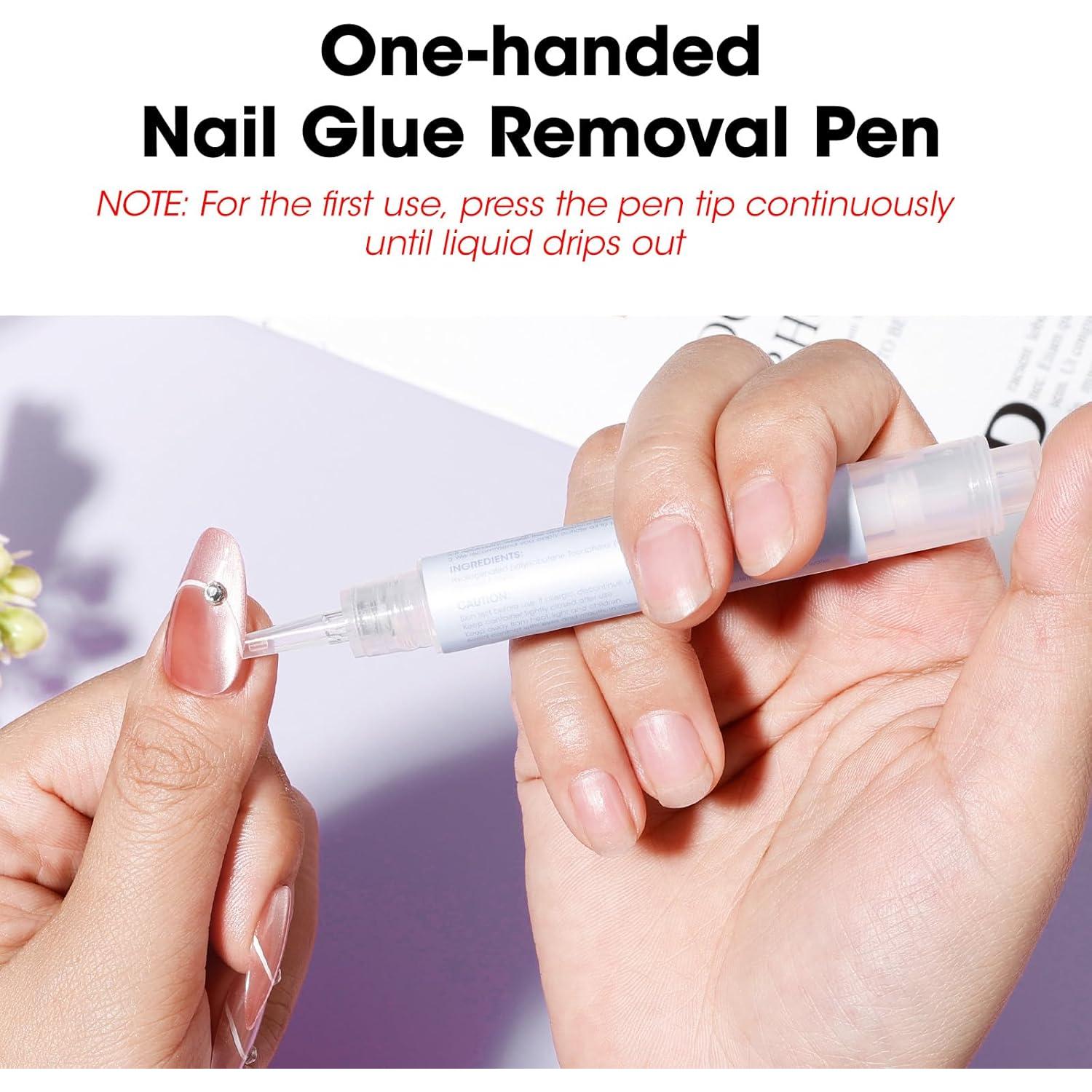 Removedor de Pegamento para Uñas Gellen 2 Pcs Sin Acetona