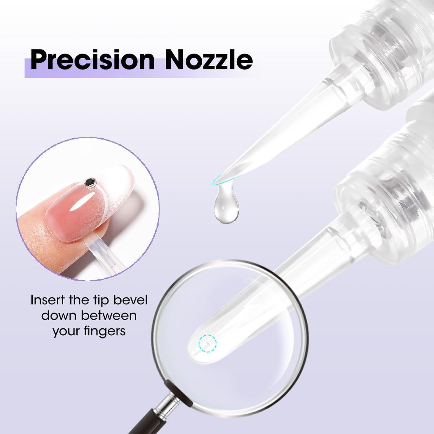 Removedor de Pegamento para Uñas Gellen 2 Pcs Sin Acetona