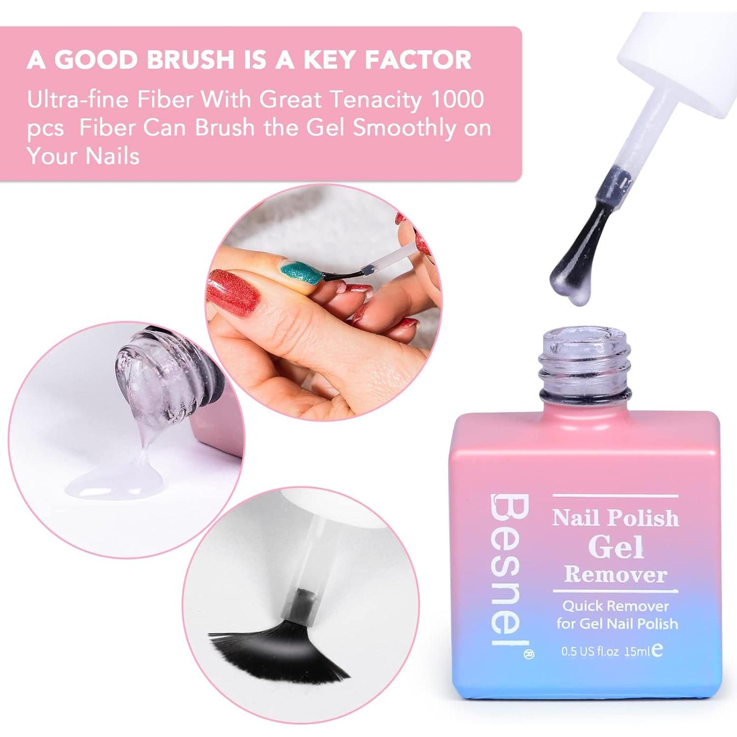 Removedor de Esmalte de Uñas en Gel BESNEL - Paquete de 3