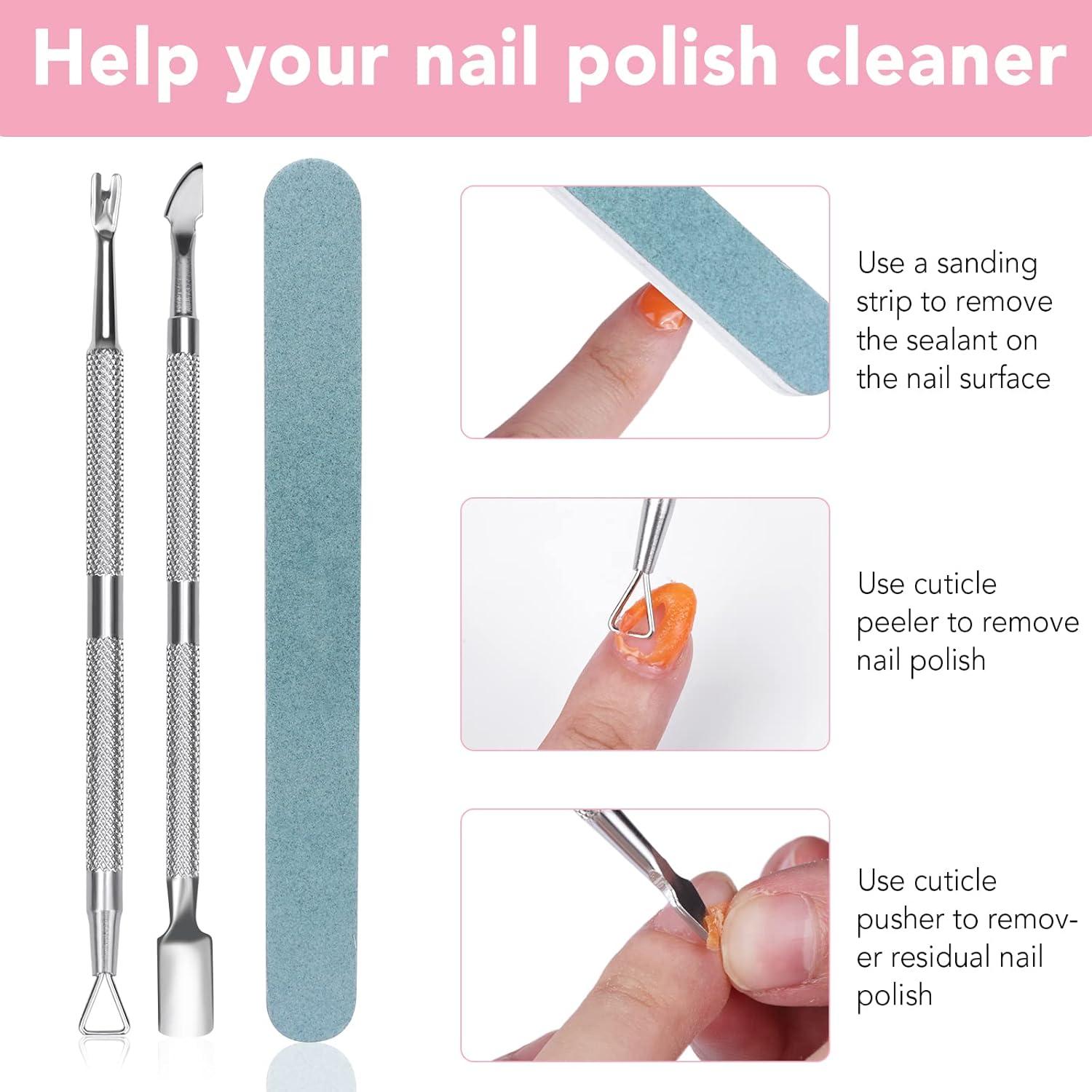 Removedor de Esmalte de Uñas en Gel BESNEL - Paquete de 3