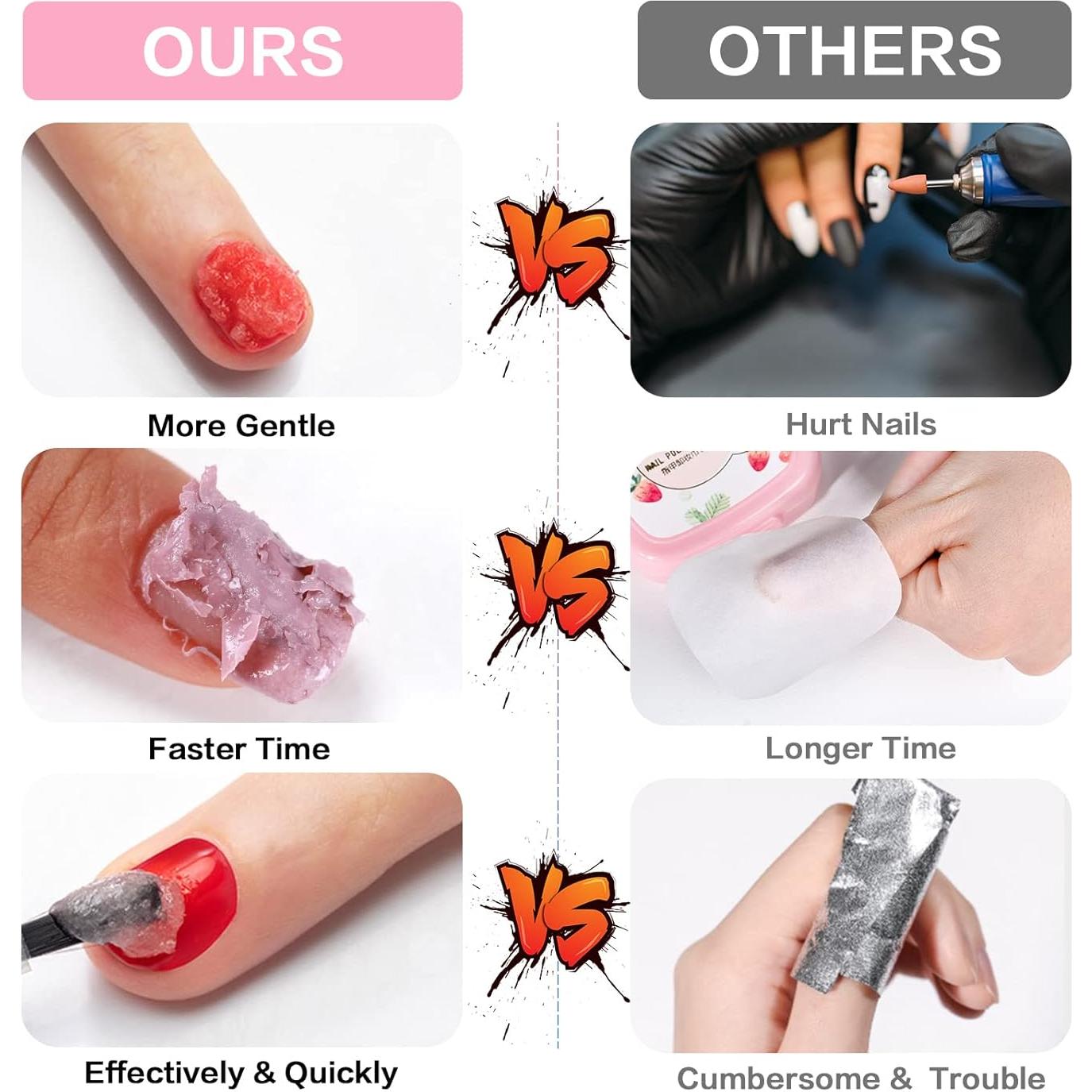 Removedor de Esmalte de Uñas en Gel BESNEL - Paquete de 3