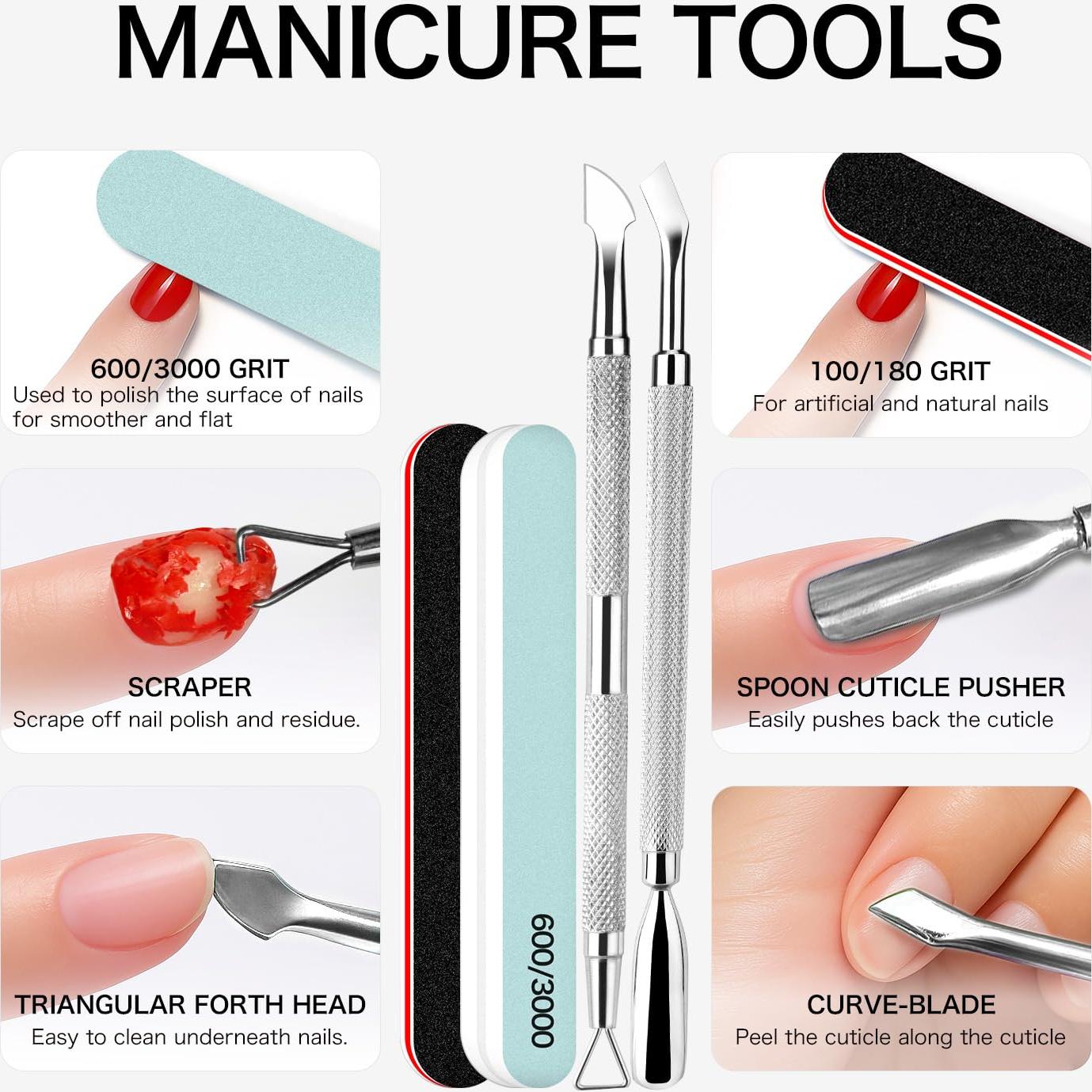 Kit Removedor de Esmalte en Gel Fanisn 15ml con Herramientas