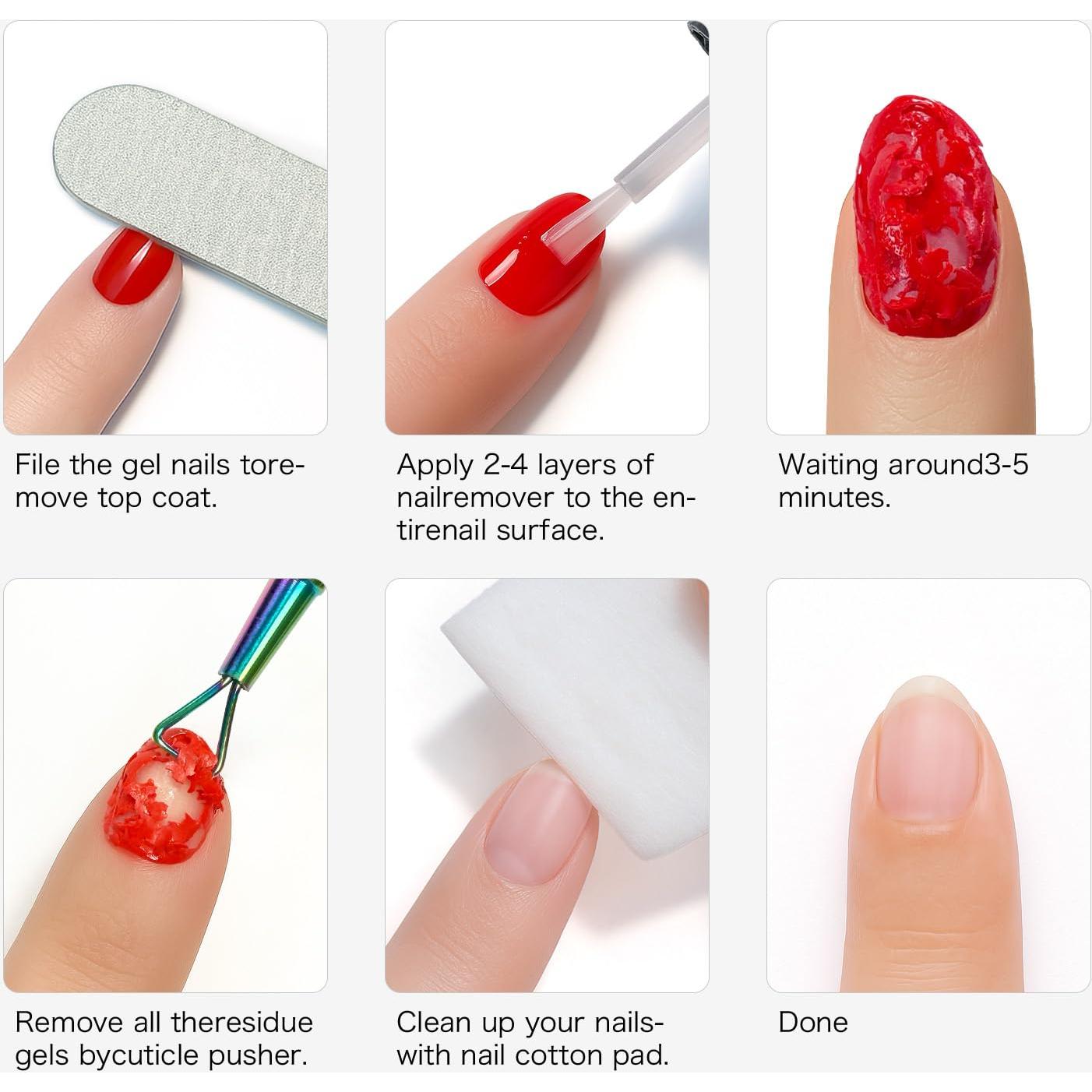 Kit Removedor de Esmalte en Gel Fanisn 15ml con Herramientas