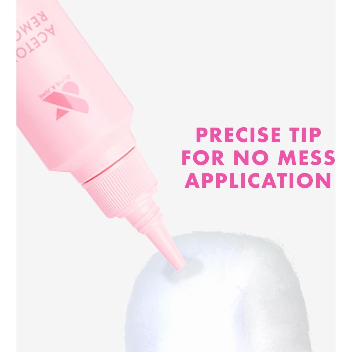 Removedor de Acetona Olive & June 118 ml | Fórmula Profesional