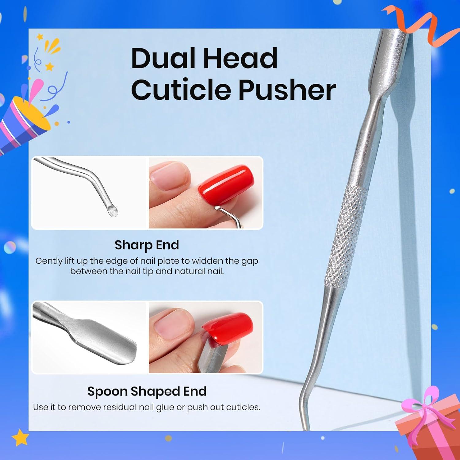 Removedor de Pegamento para Uñas Beetles 20ml con Empujador