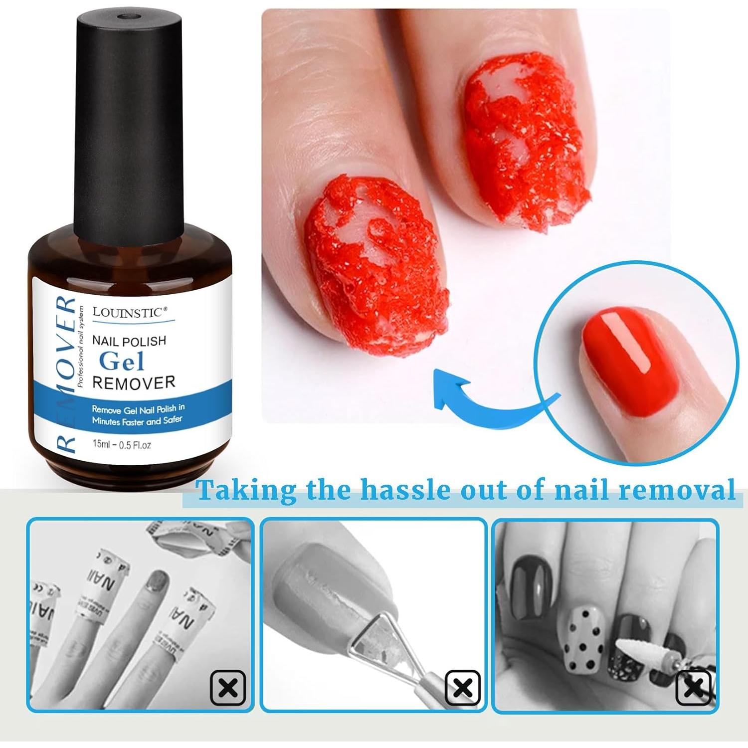 Removedor de Esmalte en Gel LOUINSTIC 1 Paquete 91g Rápido