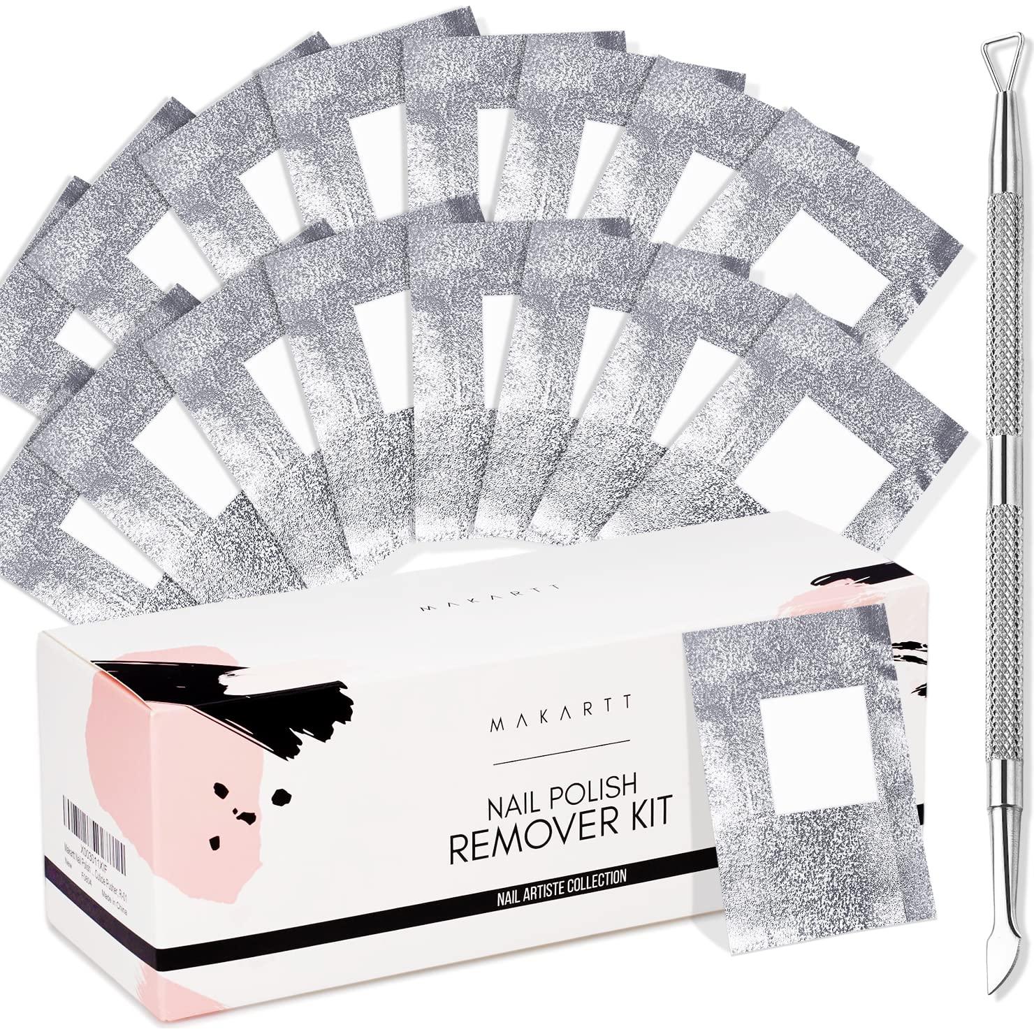 Makartt Removedor de Esmalte en Gel - 200 Envolturas + 1 Raspador