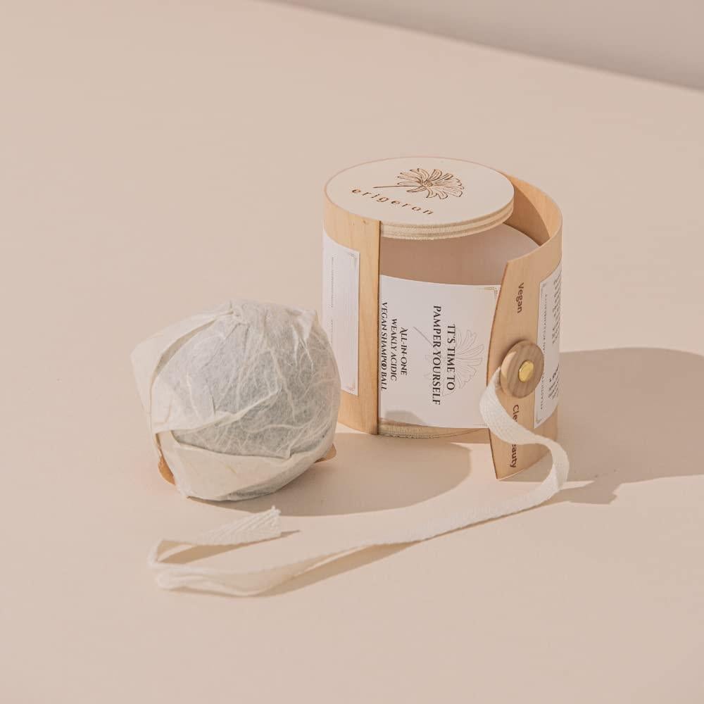 Barra de Champú Todo en Uno ERIGERON Carbón Negro 119g