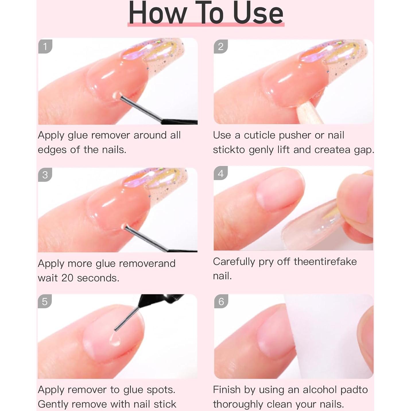 Removedor de Pegamento para Uñas Curvlife 20ml Sin Acetona