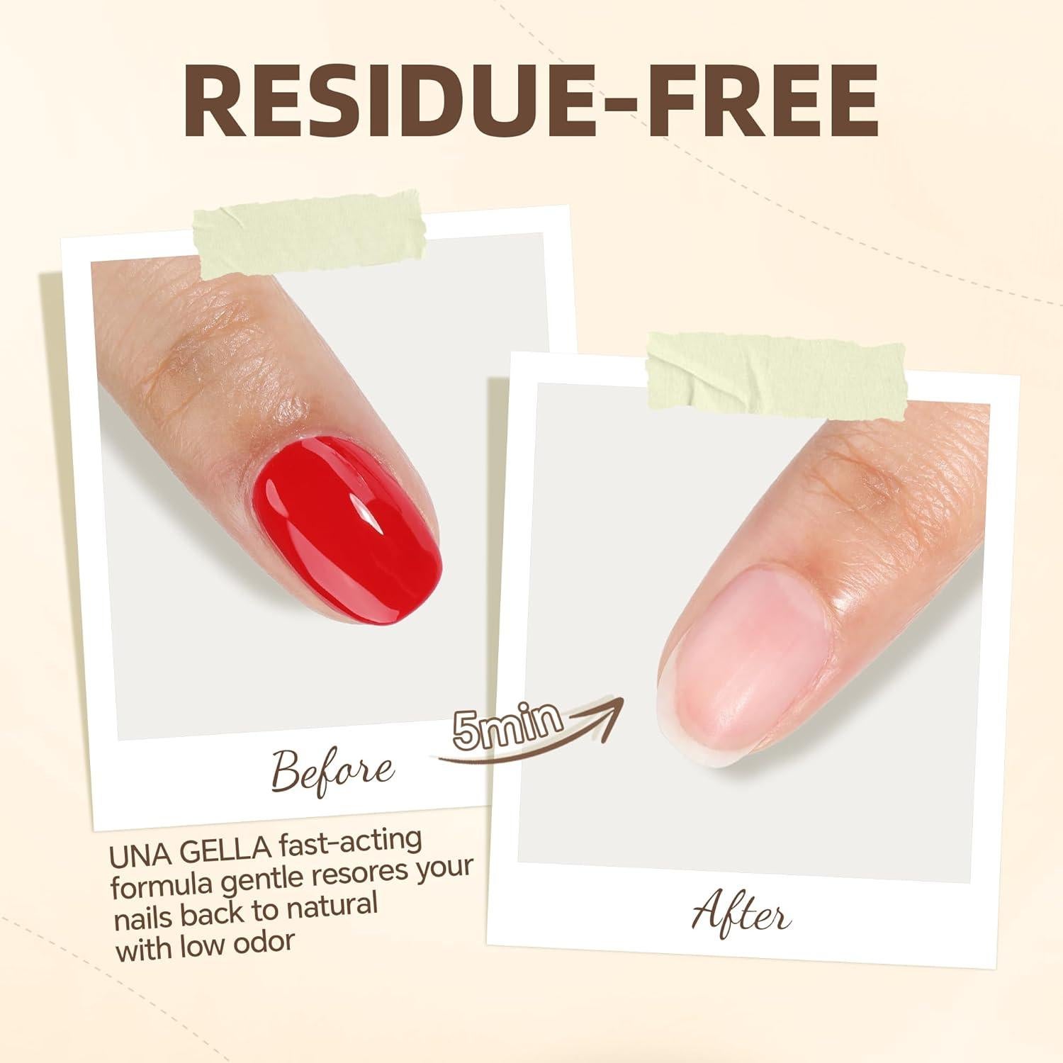 Removedor de Esmalte en Gel UNA GELLA - Rápido y Seguro