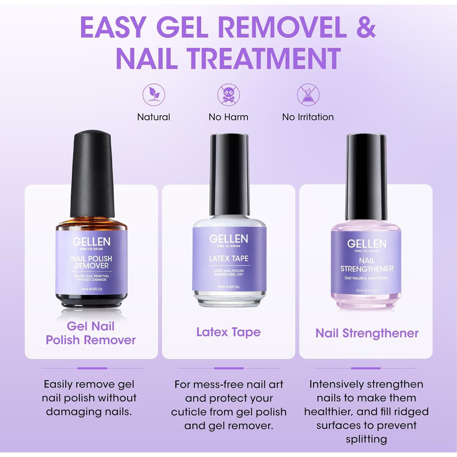 Kit Removedor de Esmalte en Gel Gellen 25pcs - Rápido y Fácil
