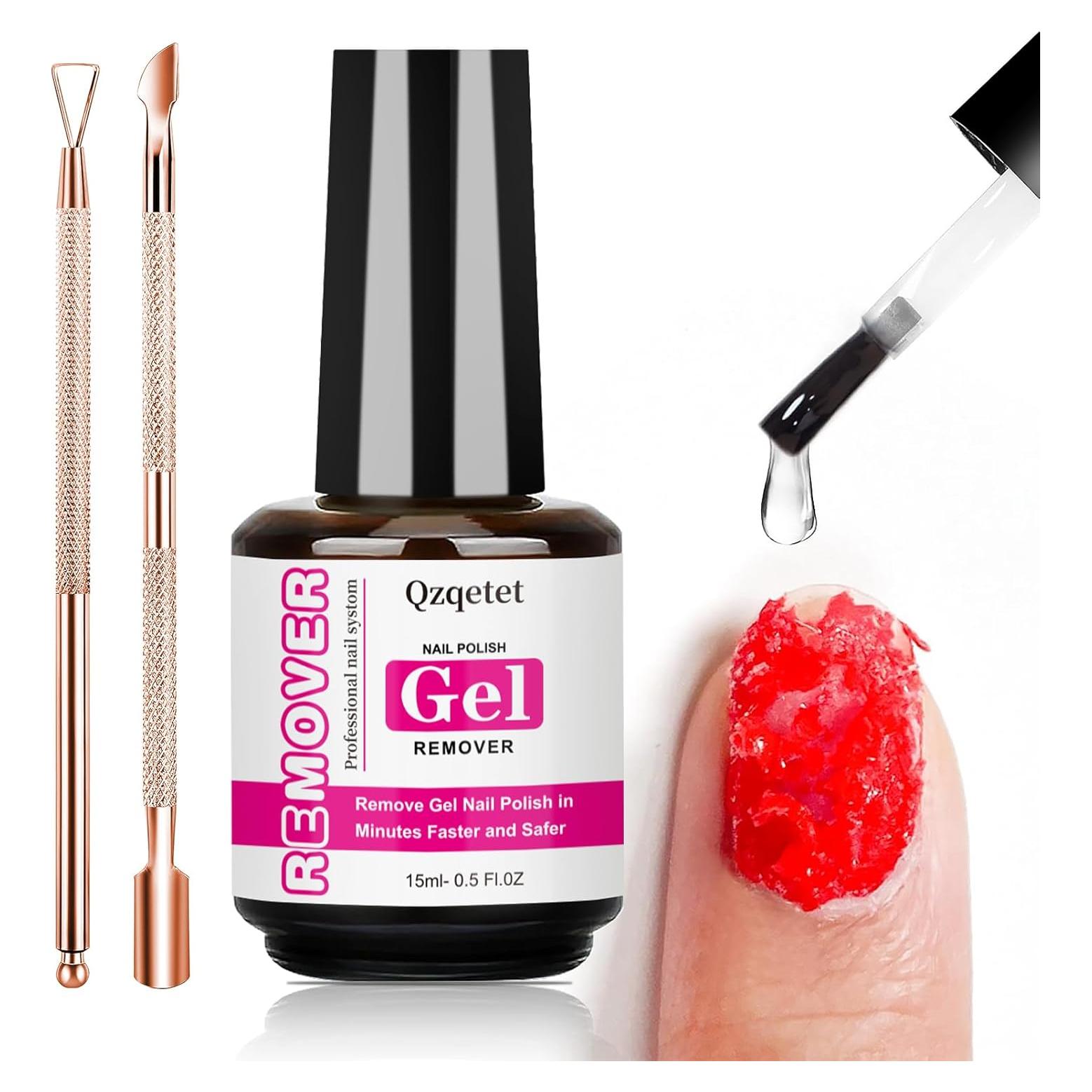 Kit Removedor de Esmalte de Uñas en Gel Qzqetet 15ml