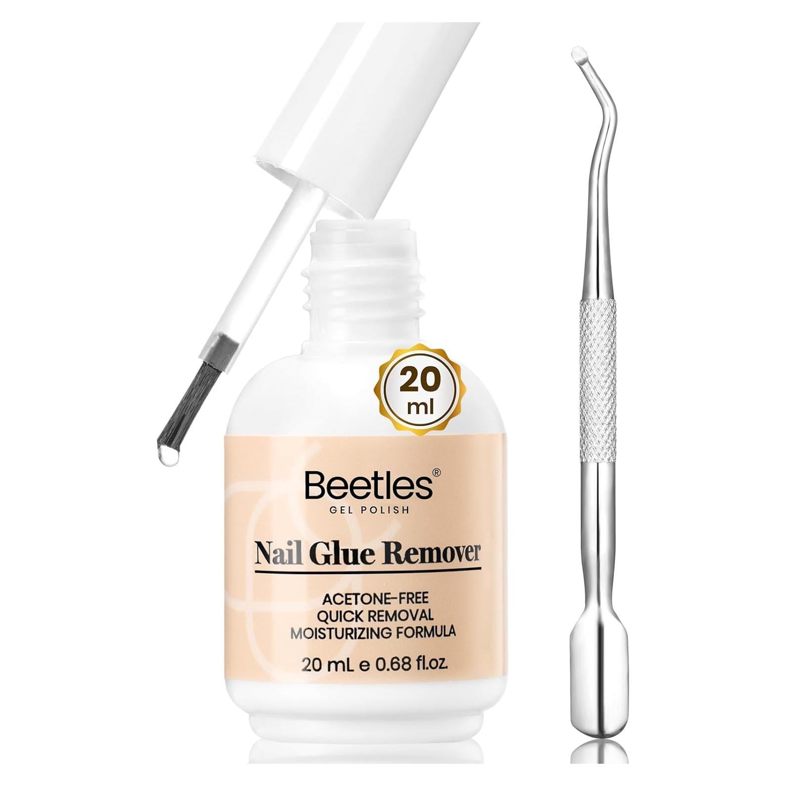 Removedor de Pegamento para Uñas Beetles 20ml Sin Acetona