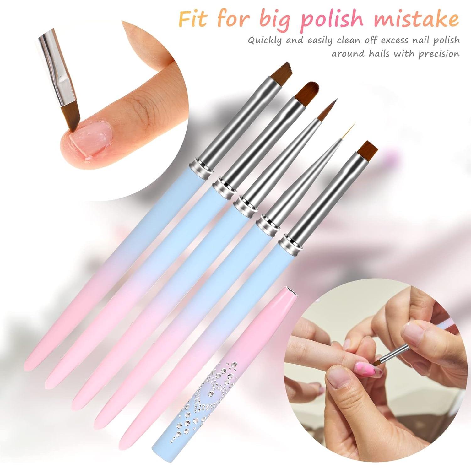 Set de 5 Pinceles de Limpieza de Esmalte MOZEAT LENS