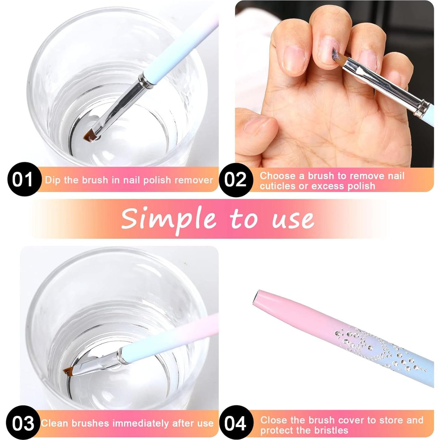 Set de 5 Pinceles de Limpieza de Esmalte MOZEAT LENS