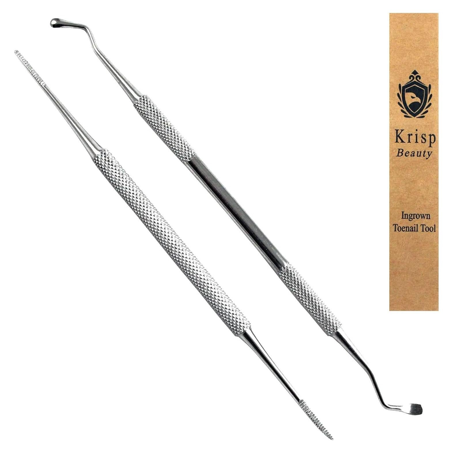 Kit de Cuidado de Uñas Krisp - Herramientas de Acero Inoxidable