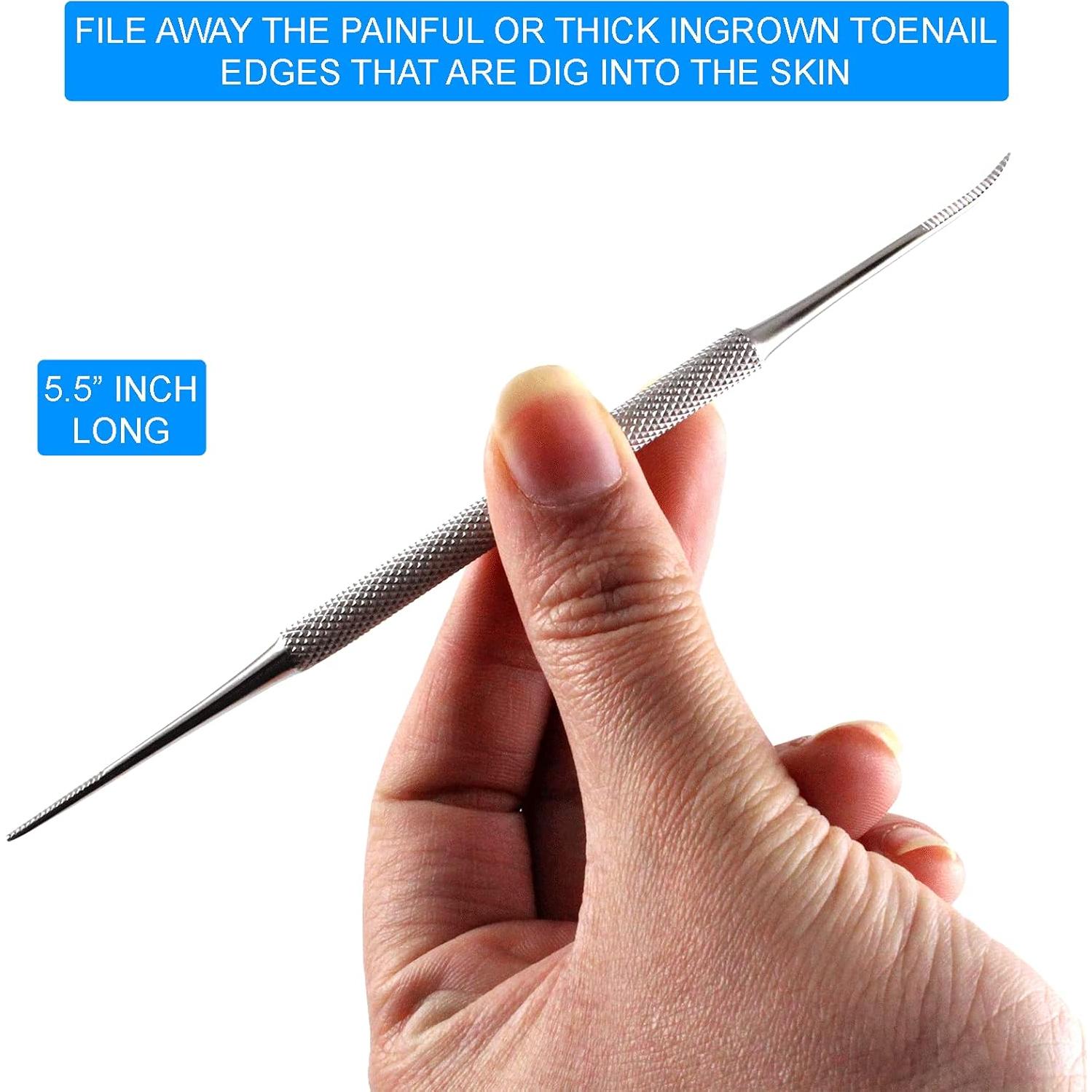 Kit de Cuidado de Uñas Krisp - Herramientas de Acero Inoxidable