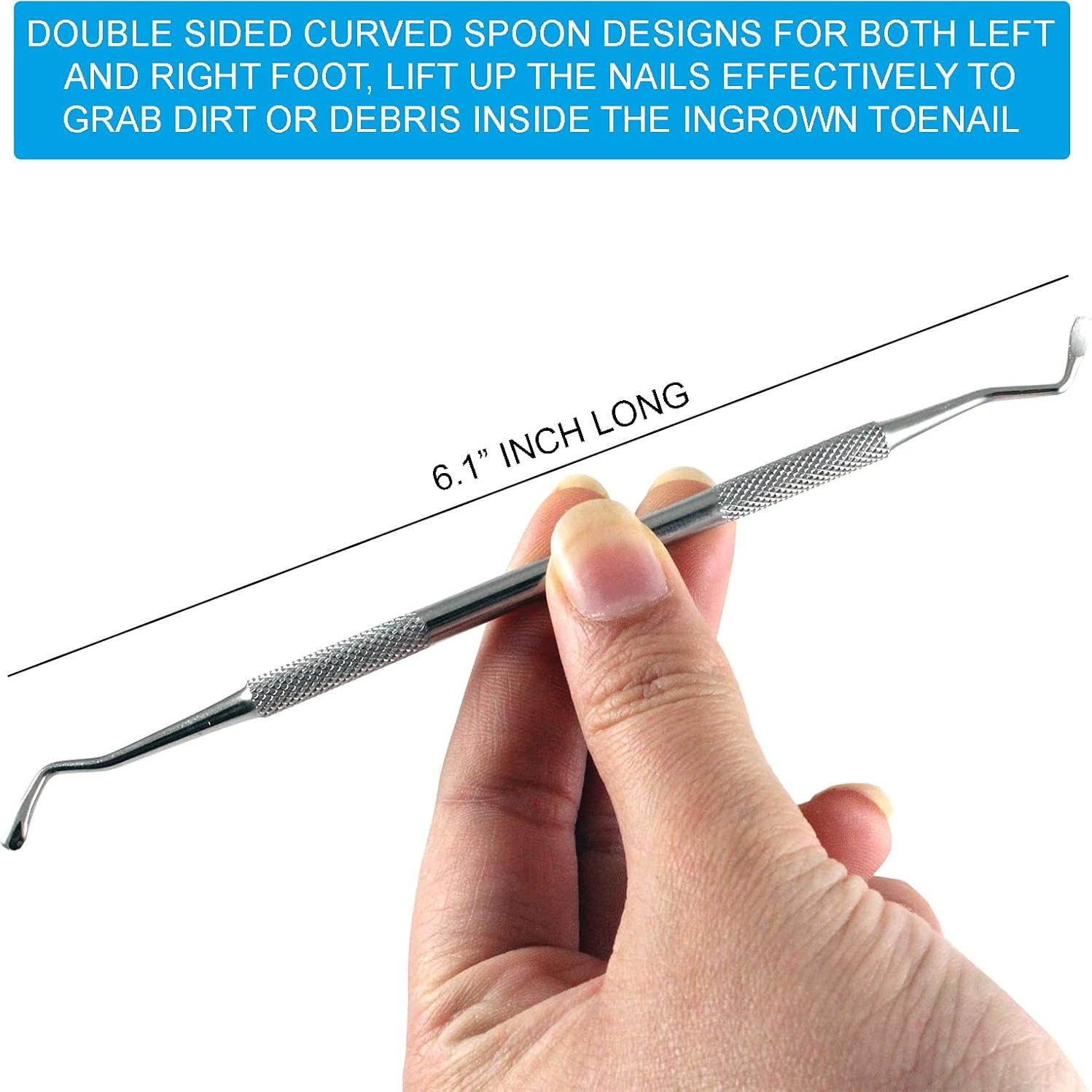 Kit de Cuidado de Uñas Krisp - Herramientas de Acero Inoxidable