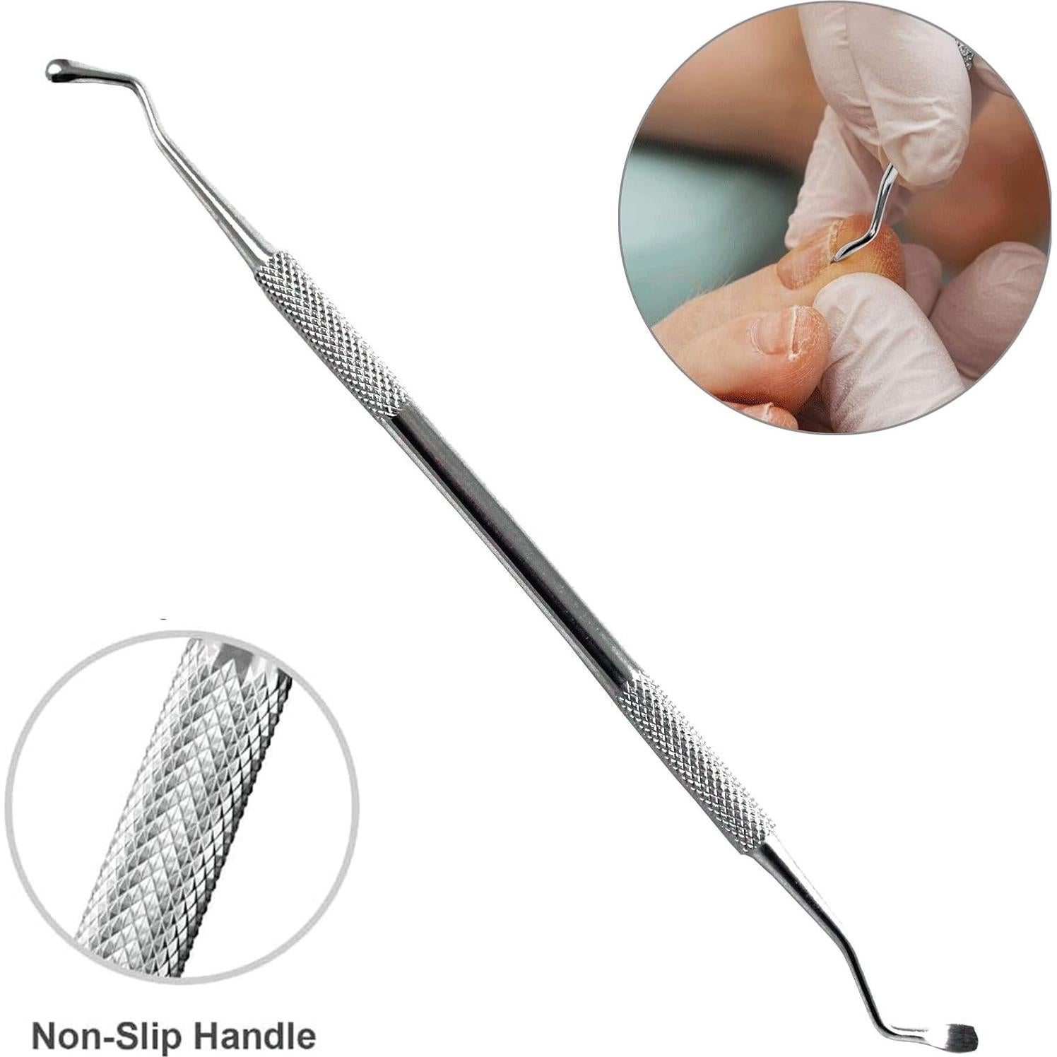 Kit de Cuidado de Uñas Krisp - Herramientas de Acero Inoxidable