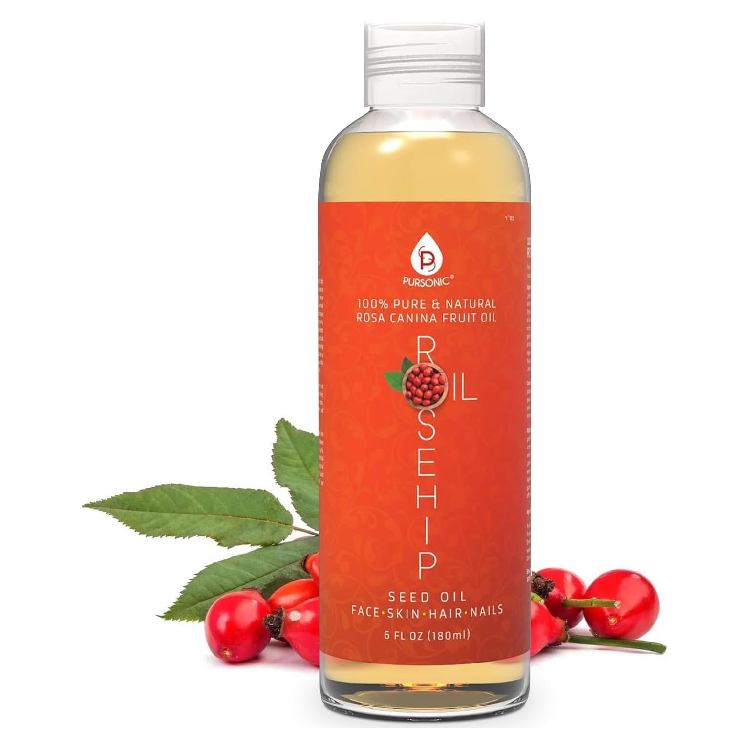 Aceite de Rosa Mosqueta Pursonic 170 ml - Hidratante Facial Antienvejecimiento