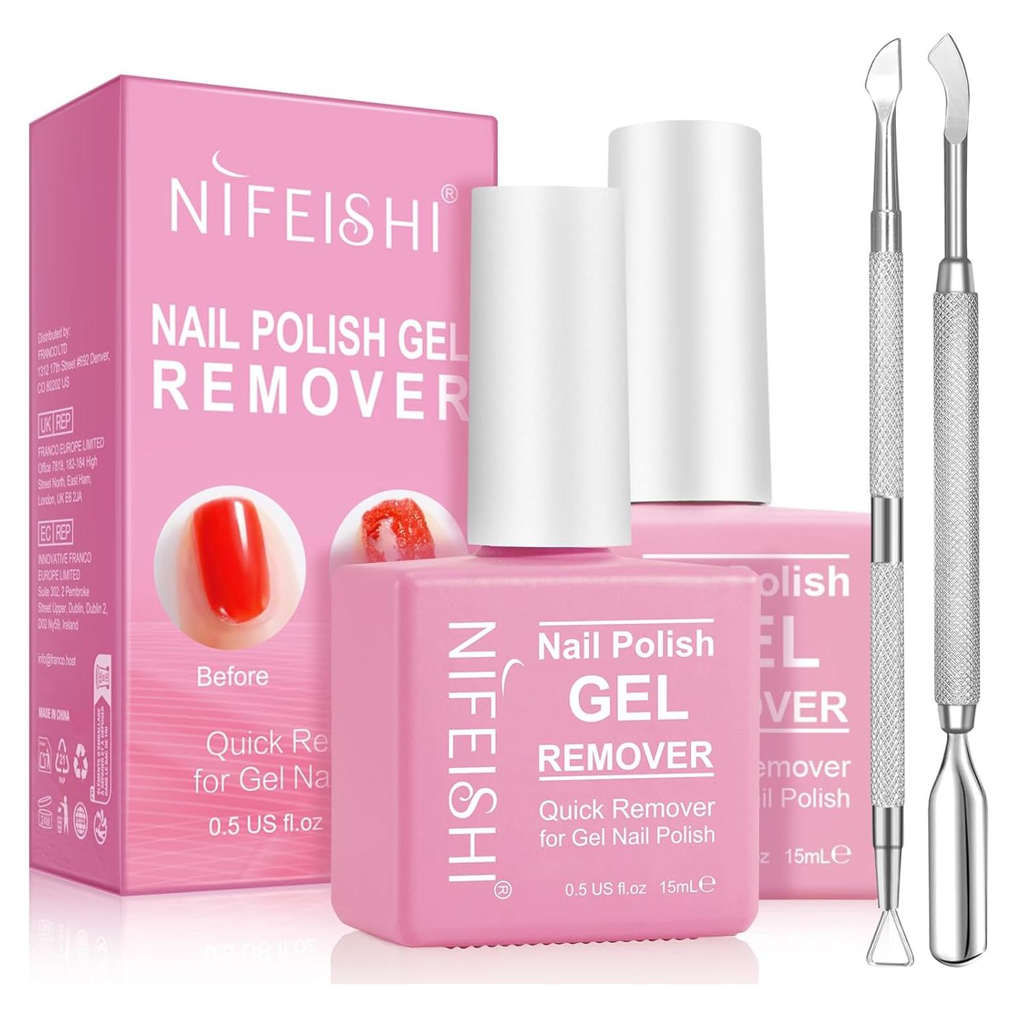 Removedor de Esmalte en Gel NIFEISHI 15ml - Kit 2PCS