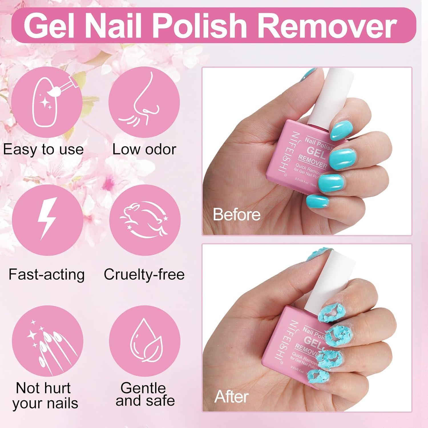 Removedor de Esmalte en Gel NIFEISHI 15ml - Kit 2PCS
