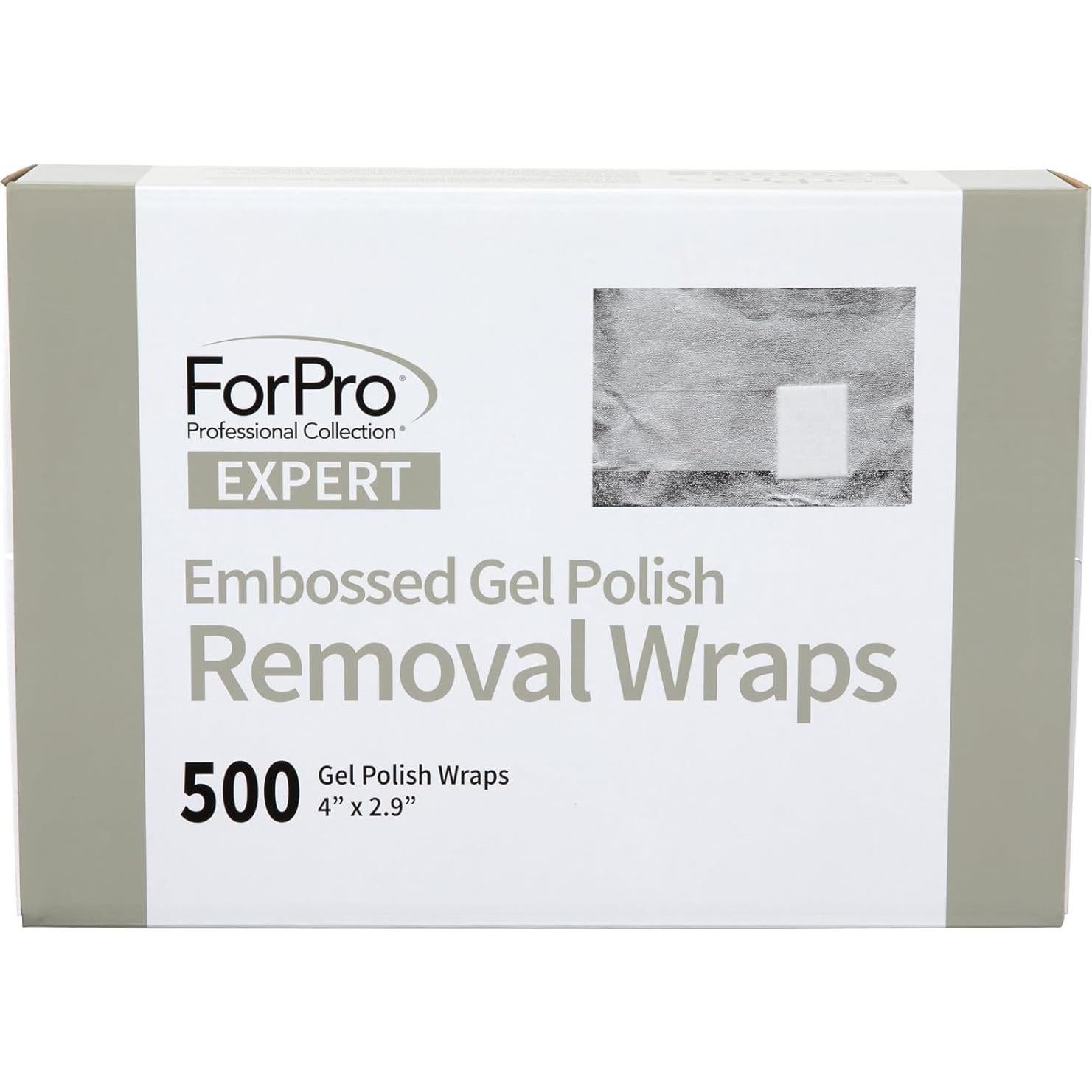 ForPro Envolturas para Remover Esmalte en Gel 500 Cuentas