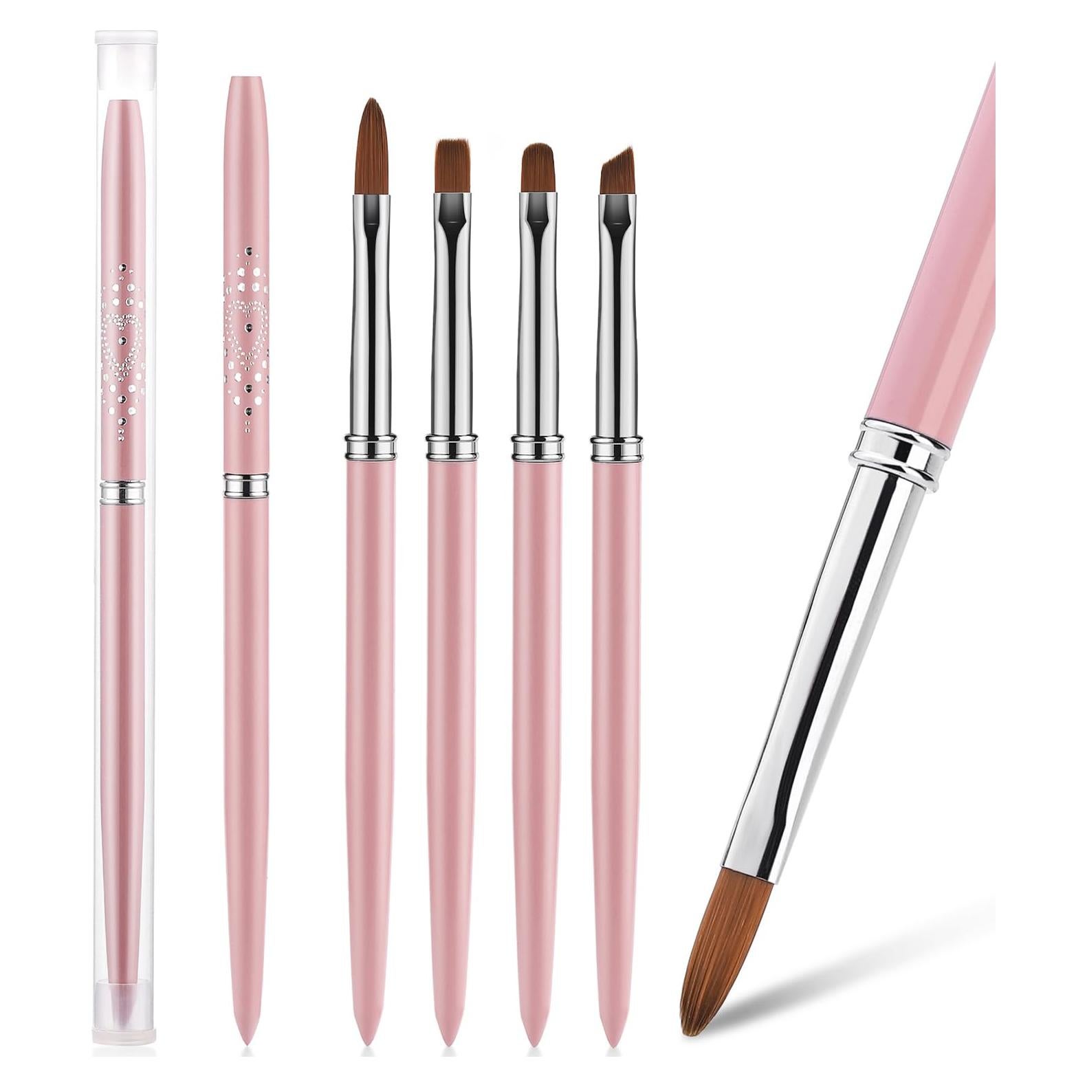 Set de 4 Cepillos de Limpieza de Uñas JASSINS - Rosa