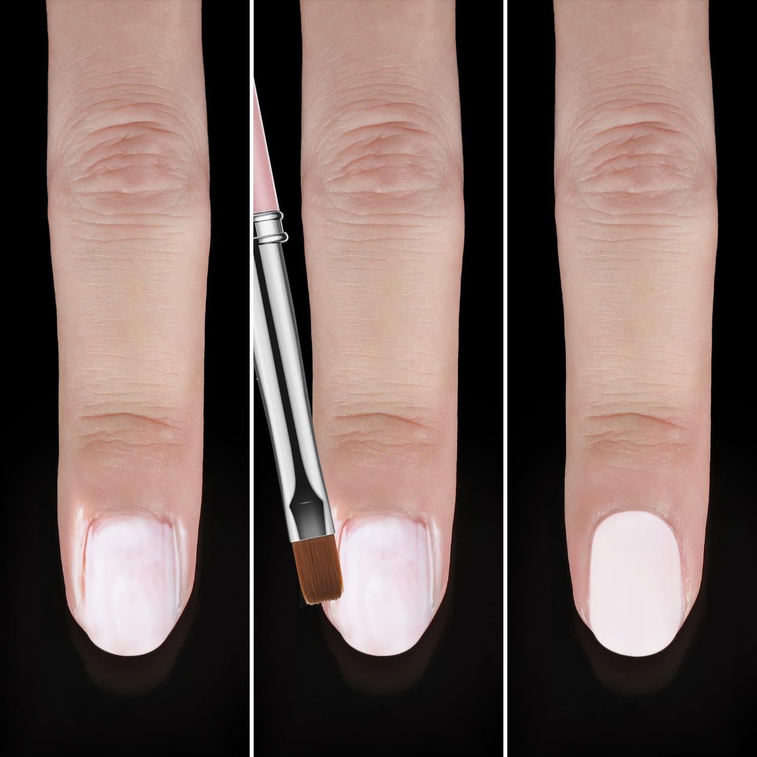 Set de 4 Cepillos de Limpieza de Uñas JASSINS - Rosa