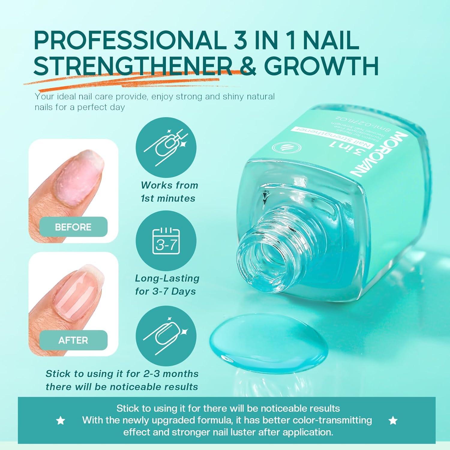 Kit Removedor Esmalte Gel Morovan 15ml + Endurecedor 8ml