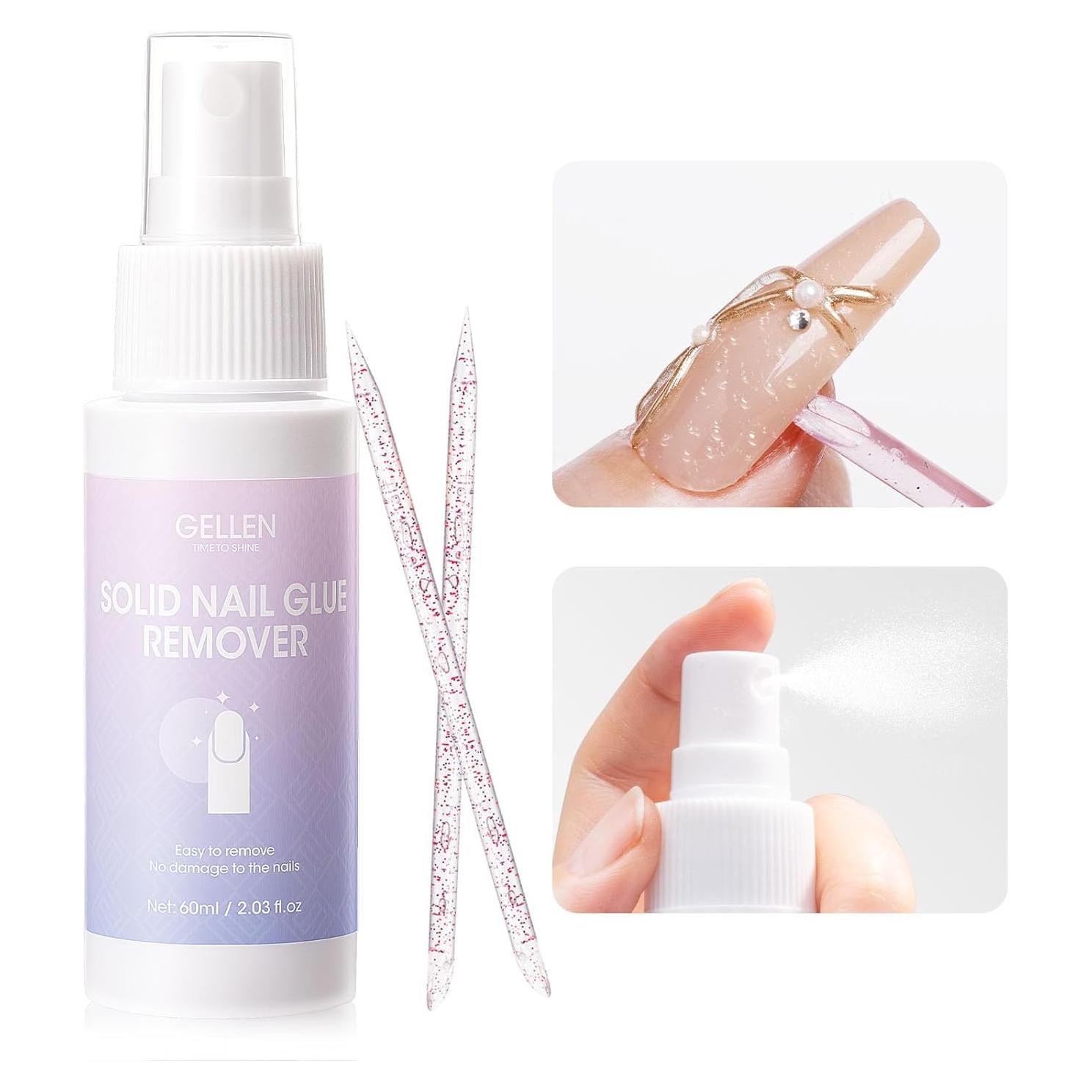 Removedor de Pegamento para Uñas Gellen 60ml Libre de Acetona